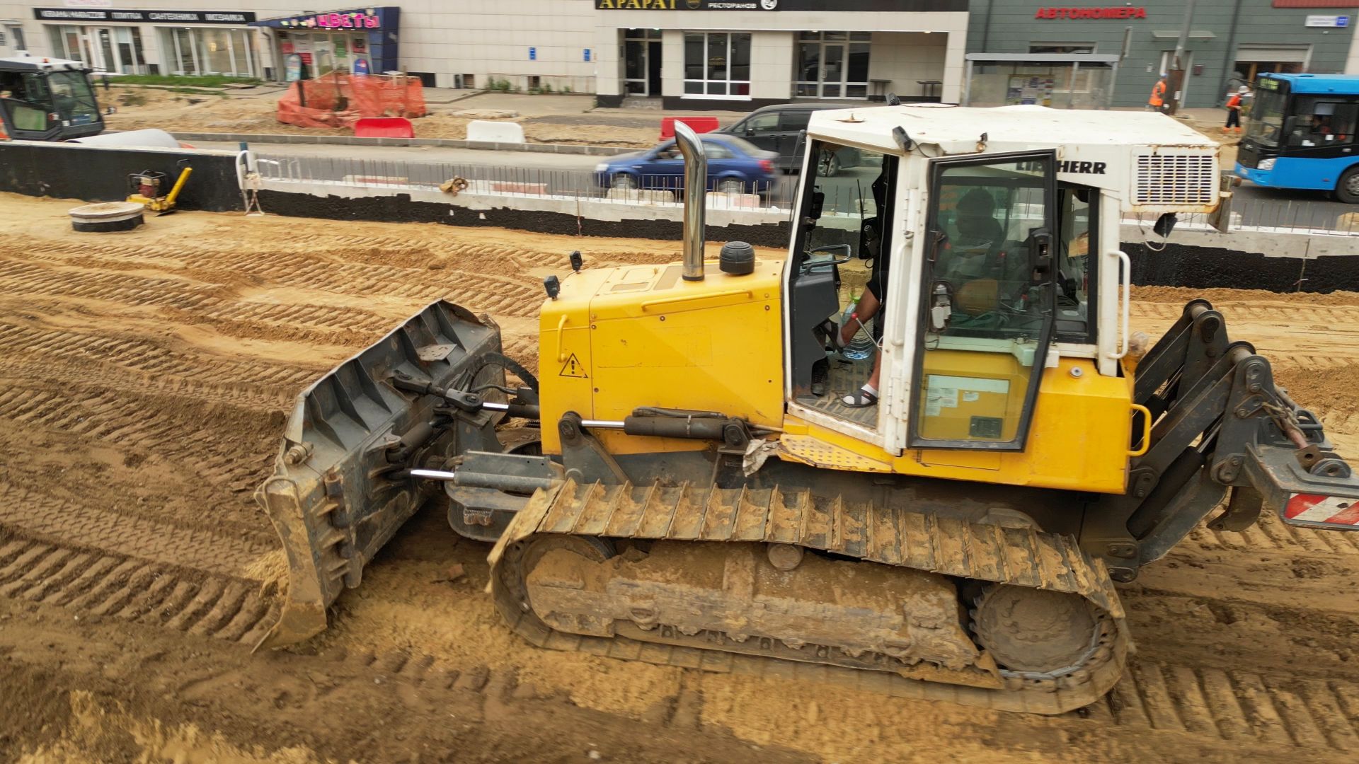 проспект, дороги,видео с коптера,