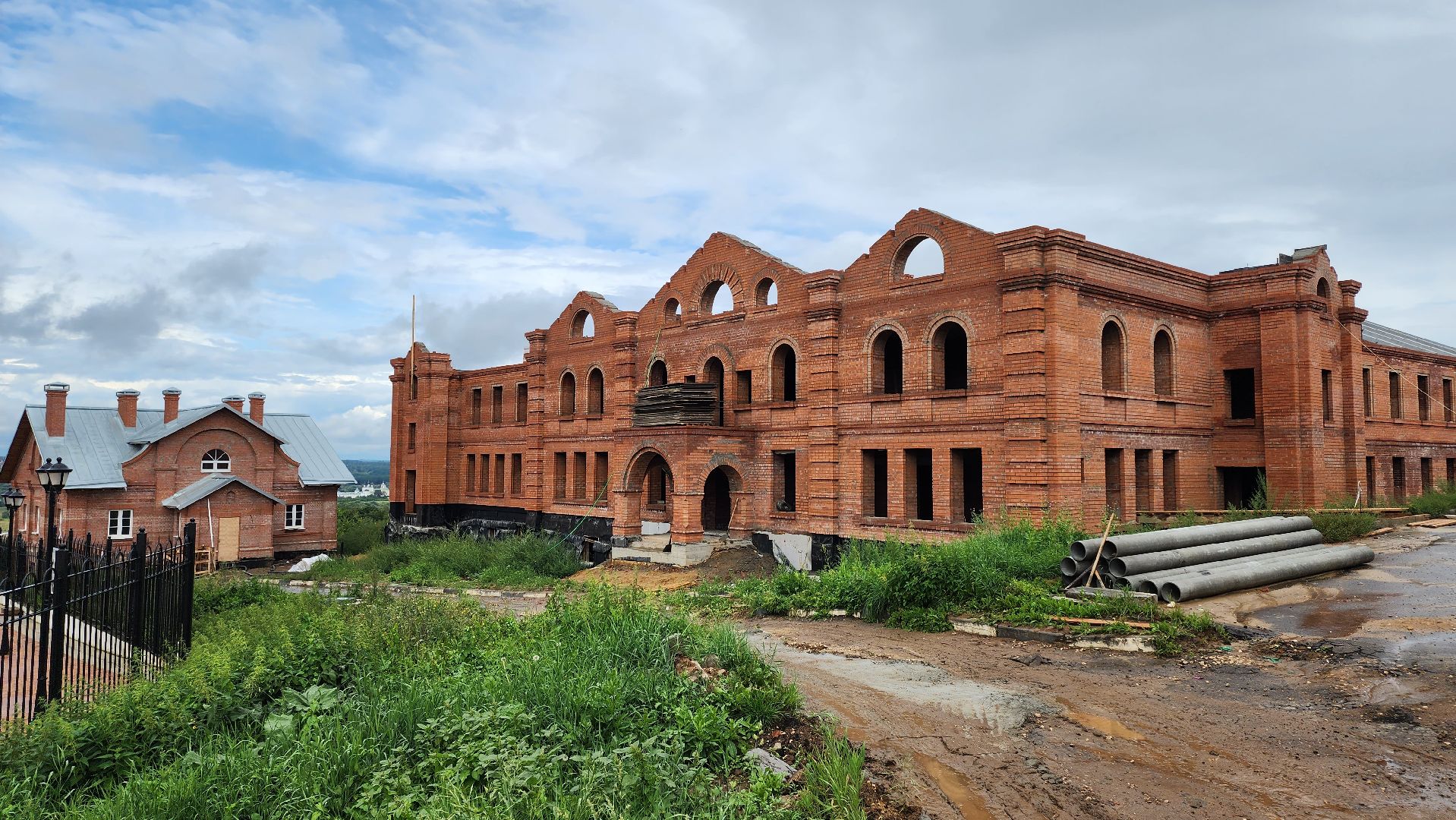 Кашира, Никитский монастырь, церковь, строительство, мастерские