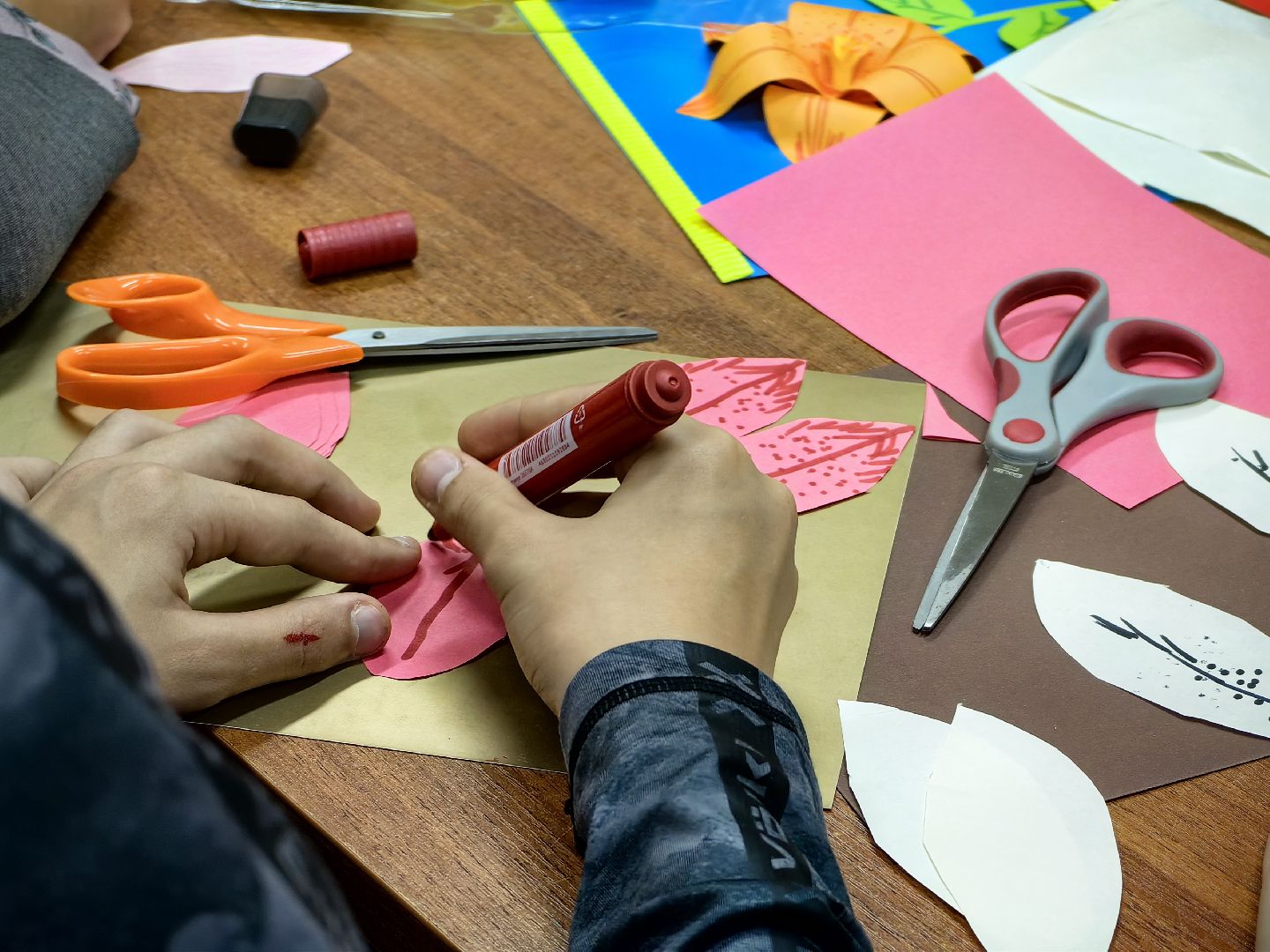 Мастер-класс, картон, цветок, лето, библиотека