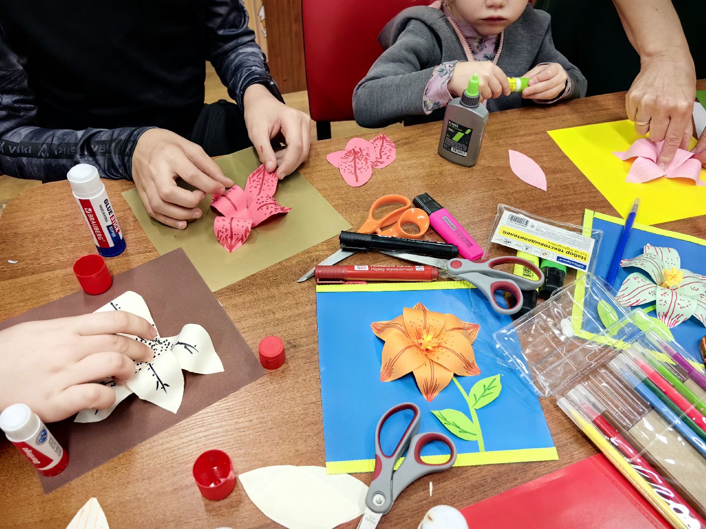 Мастер-класс, картон, цветок, лето, библиотека