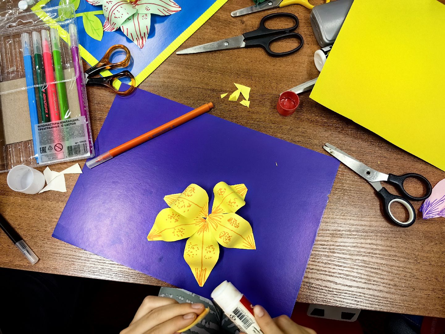 Мастер-класс, картон, цветок, лето, библиотека