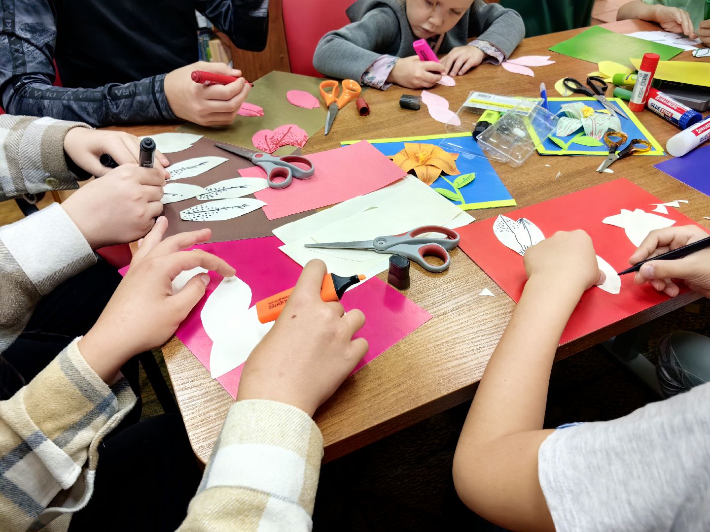 Мастер-класс, картон, цветок, лето, библиотека