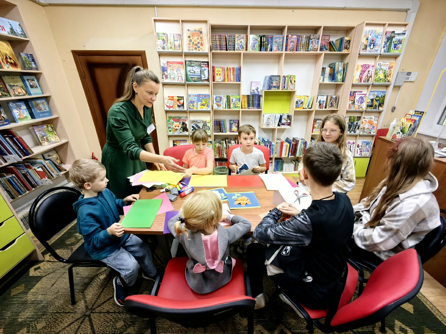 Мастер-класс, картон, цветок, лето, библиотека