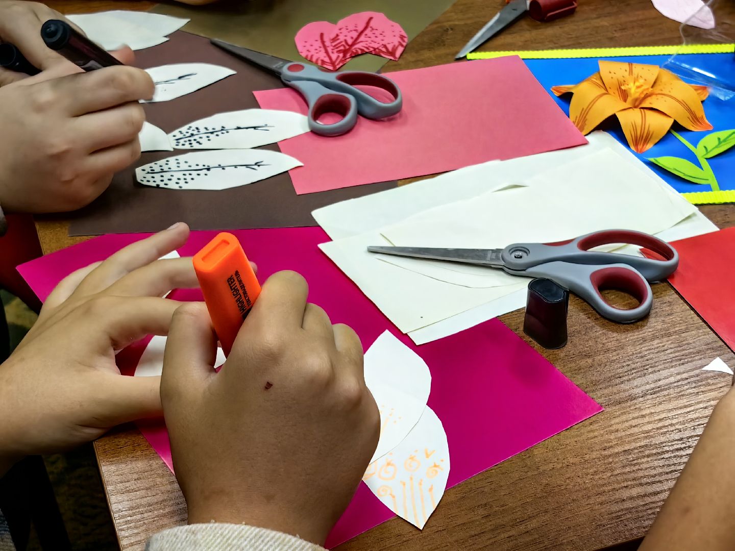 Мастер-класс, картон, цветок, лето, библиотека