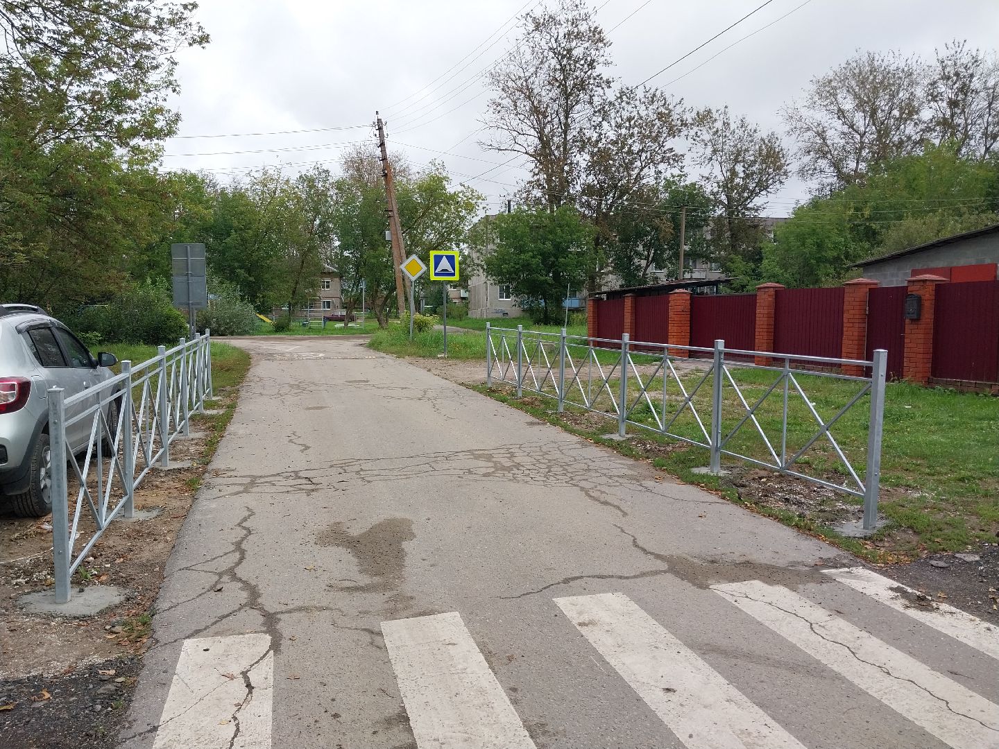 Коломна, пешеходные ограждения, безопасность