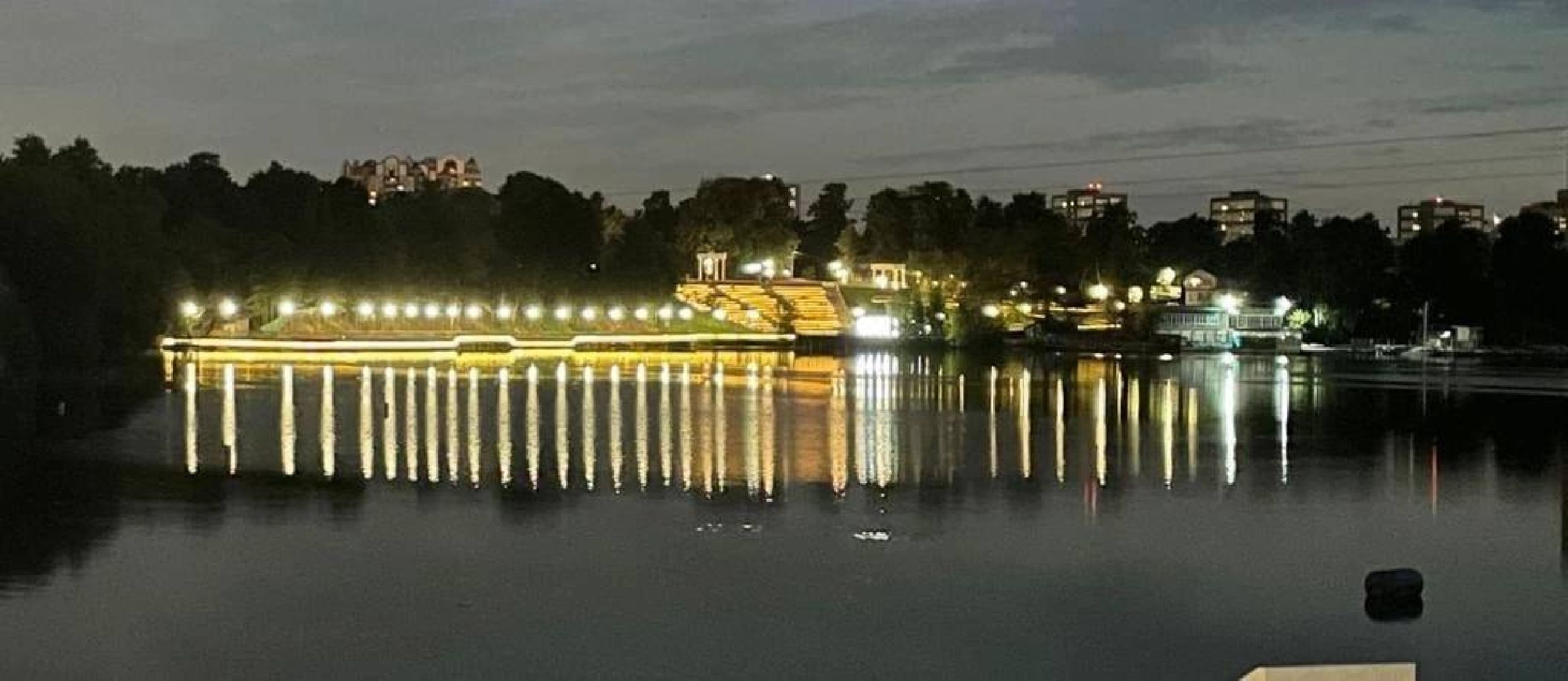 Долгопрудный, набережная, Котовский залив, фонари