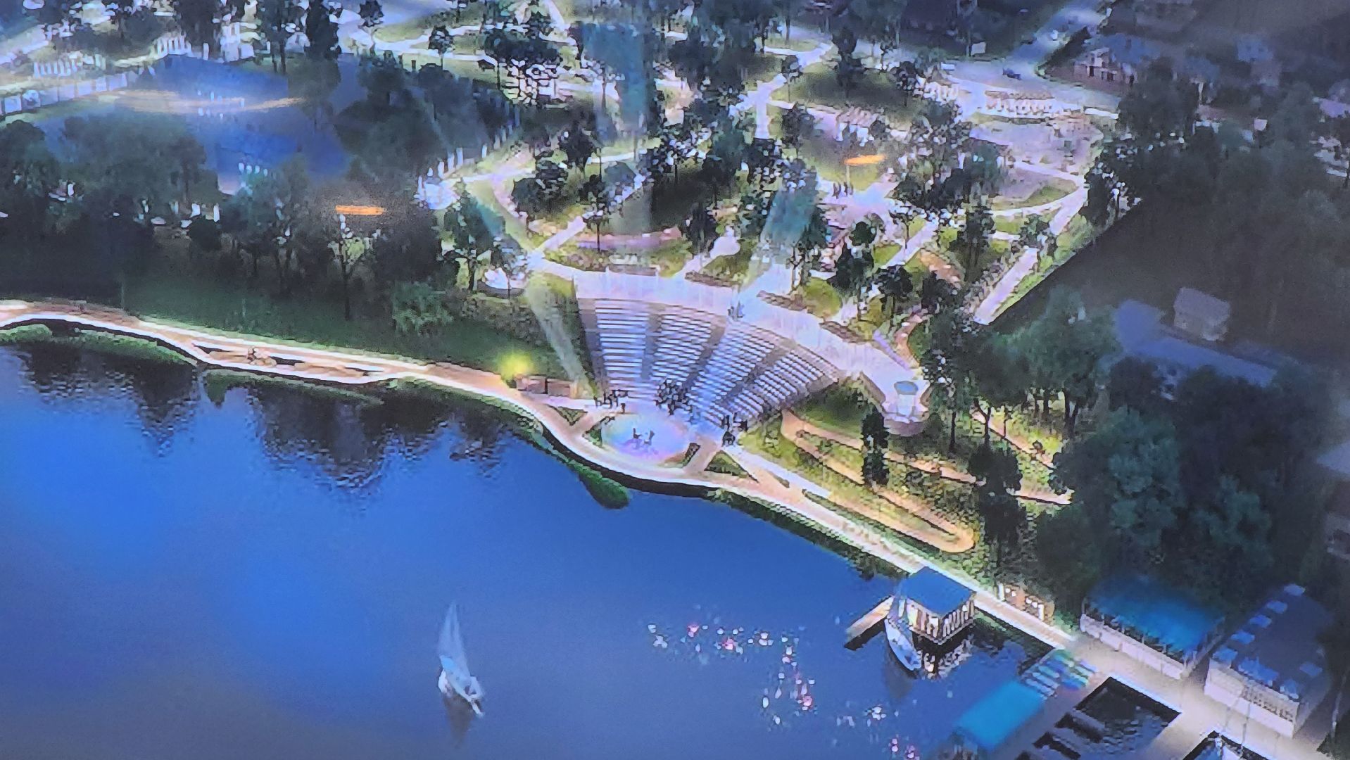 Долгопрудный, набережная, Котовский залив, фонари