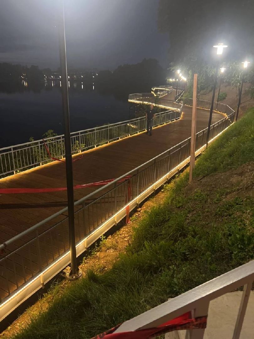 Долгопрудный, набережная, Котовский залив, фонари