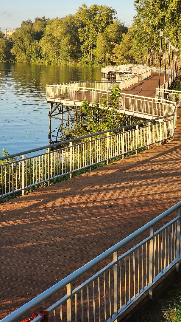 Долгопрудный, набережная, Котовский залив, фонари