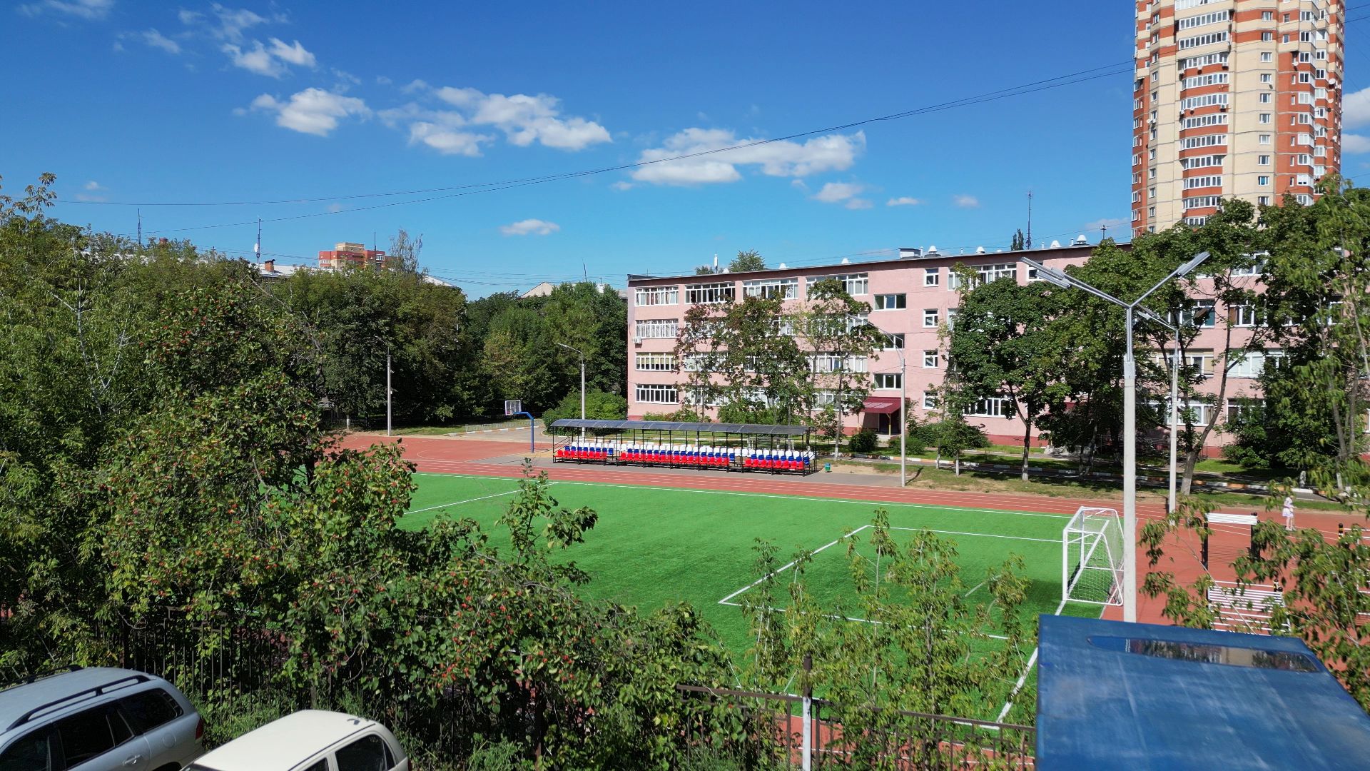 спорт, стадион,видео с коптера,