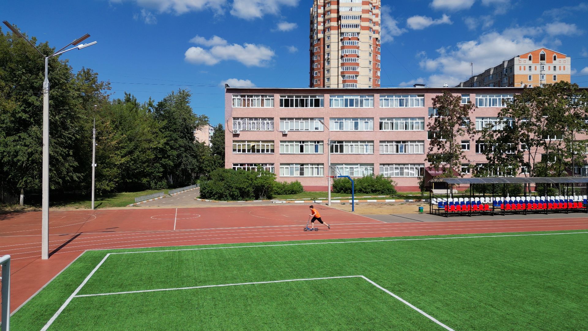 спорт, стадион,видео с коптера,