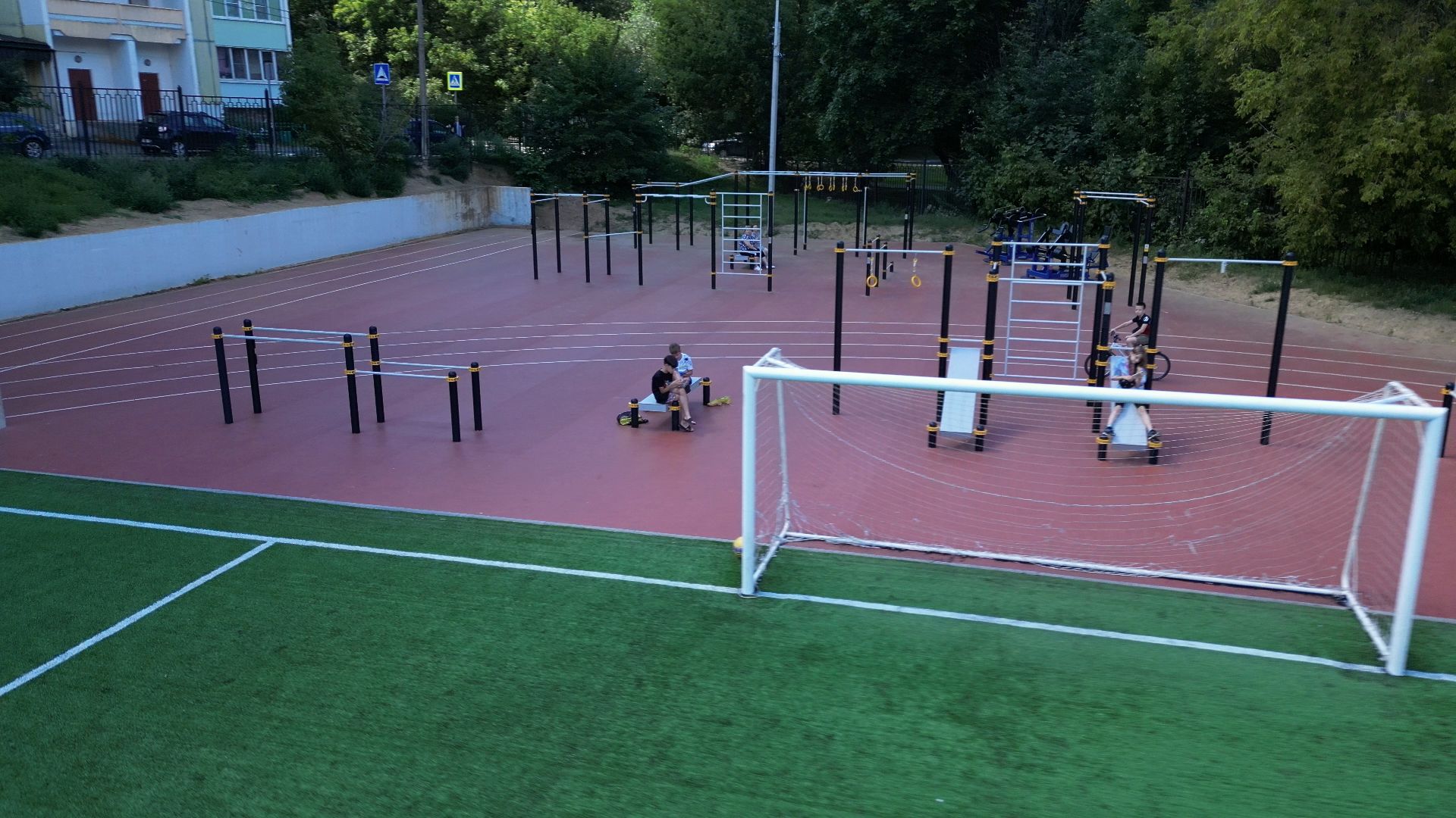 спорт, стадион,видео с коптера,