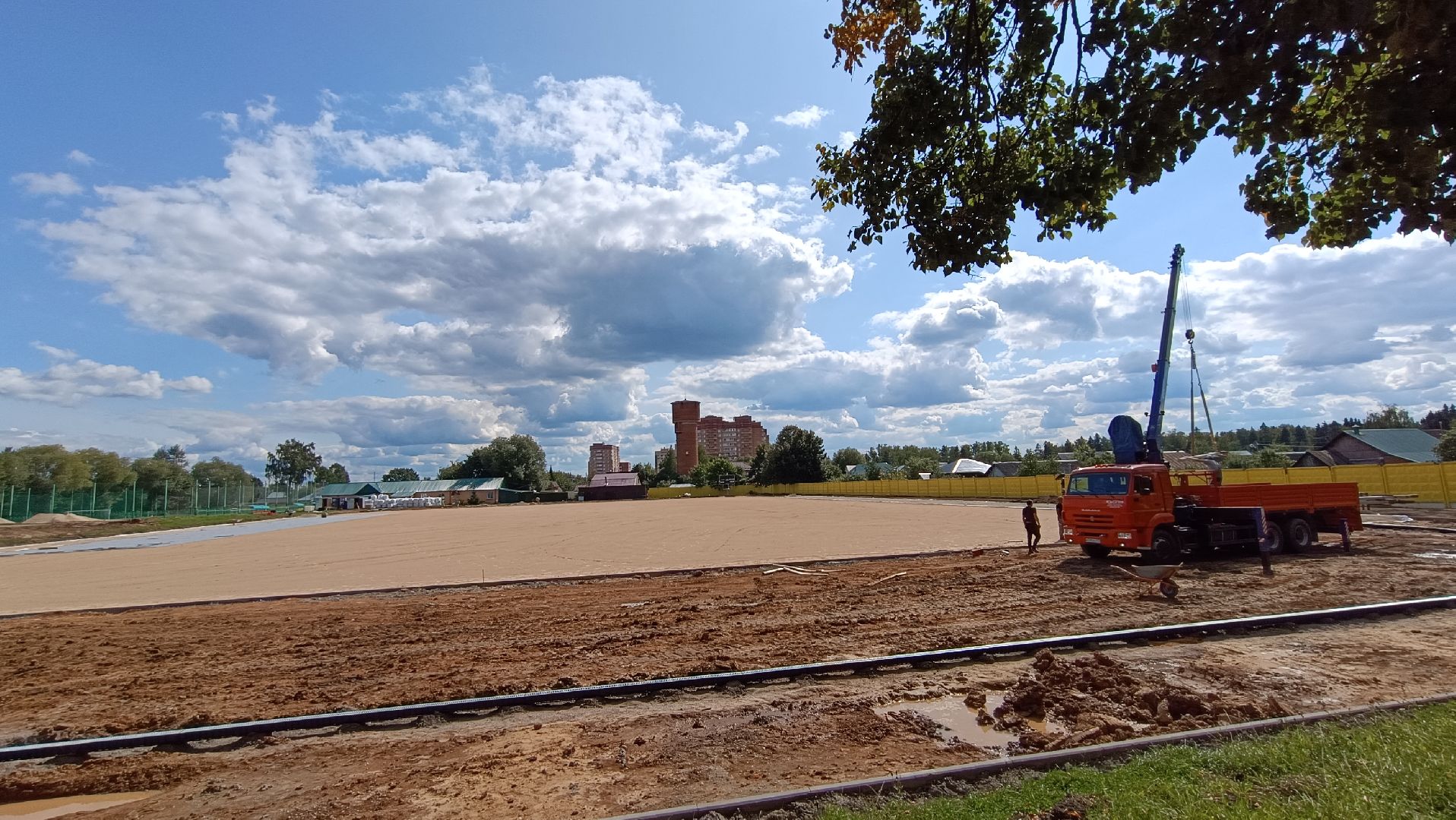 Лобня, стадион, спорт, строительство