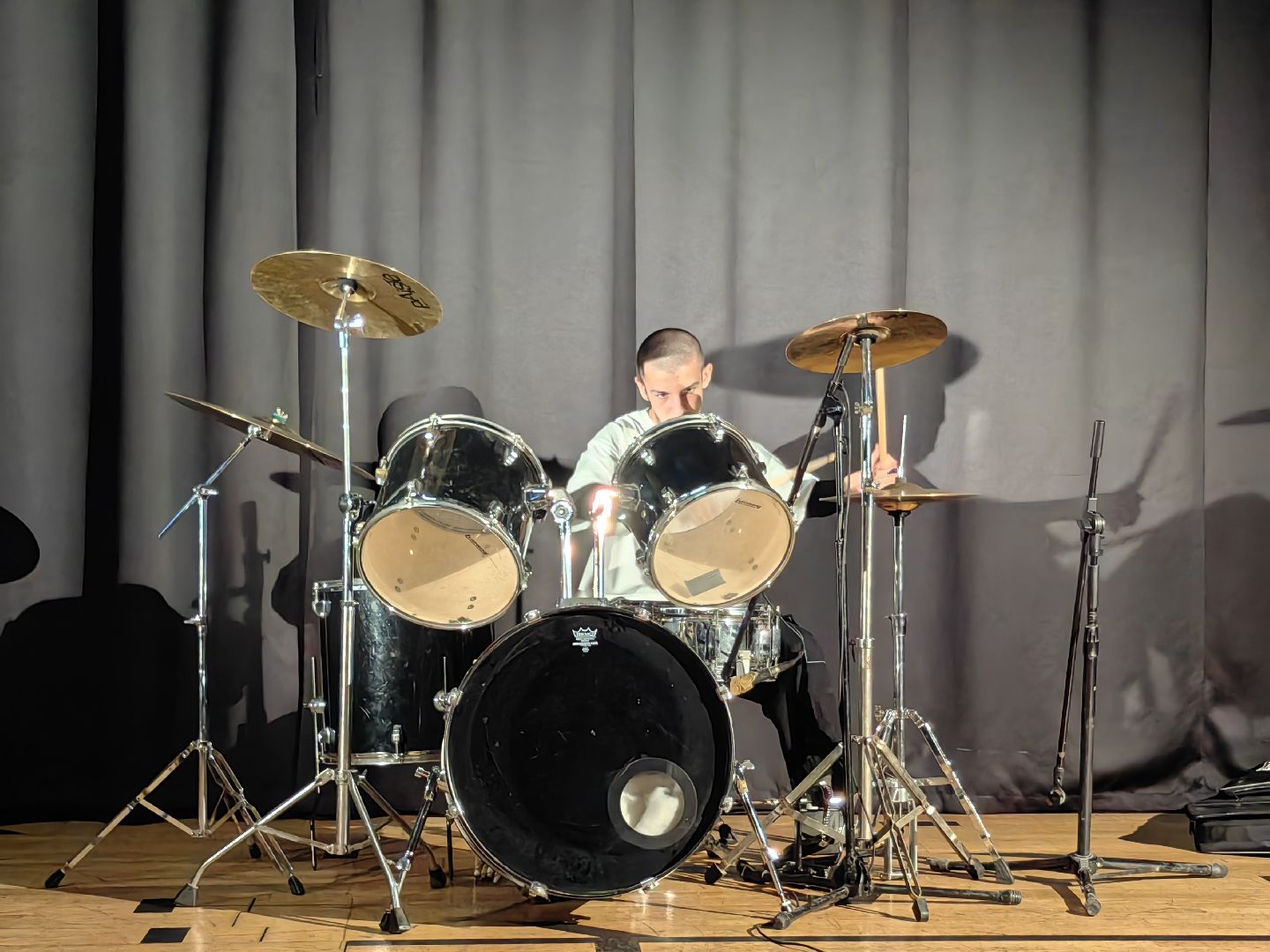 Рок, концерт, группа, барабанщик