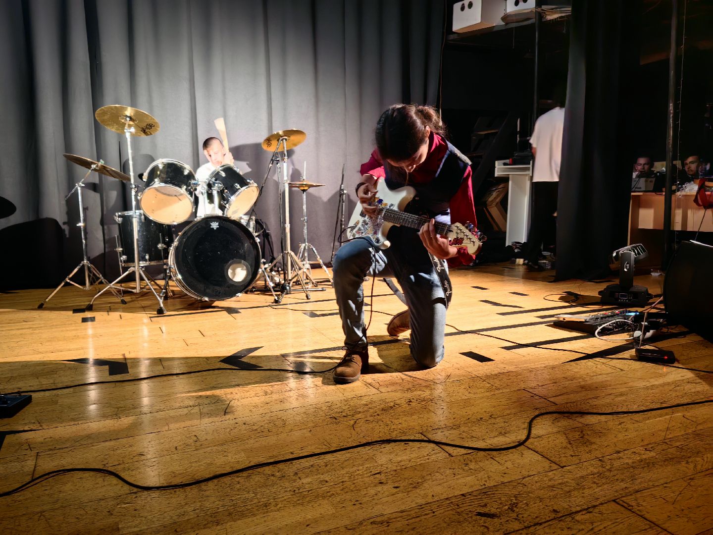 Рок, концерт, группа, барабанщик