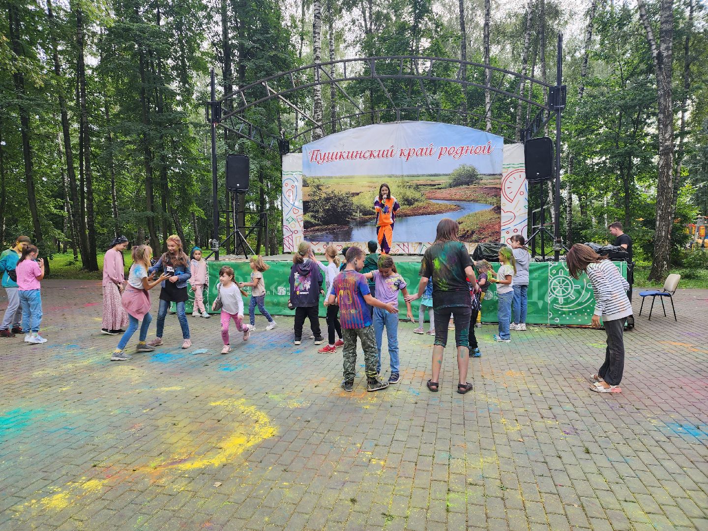 город танцует в парках, пушкино, праздник, день города,