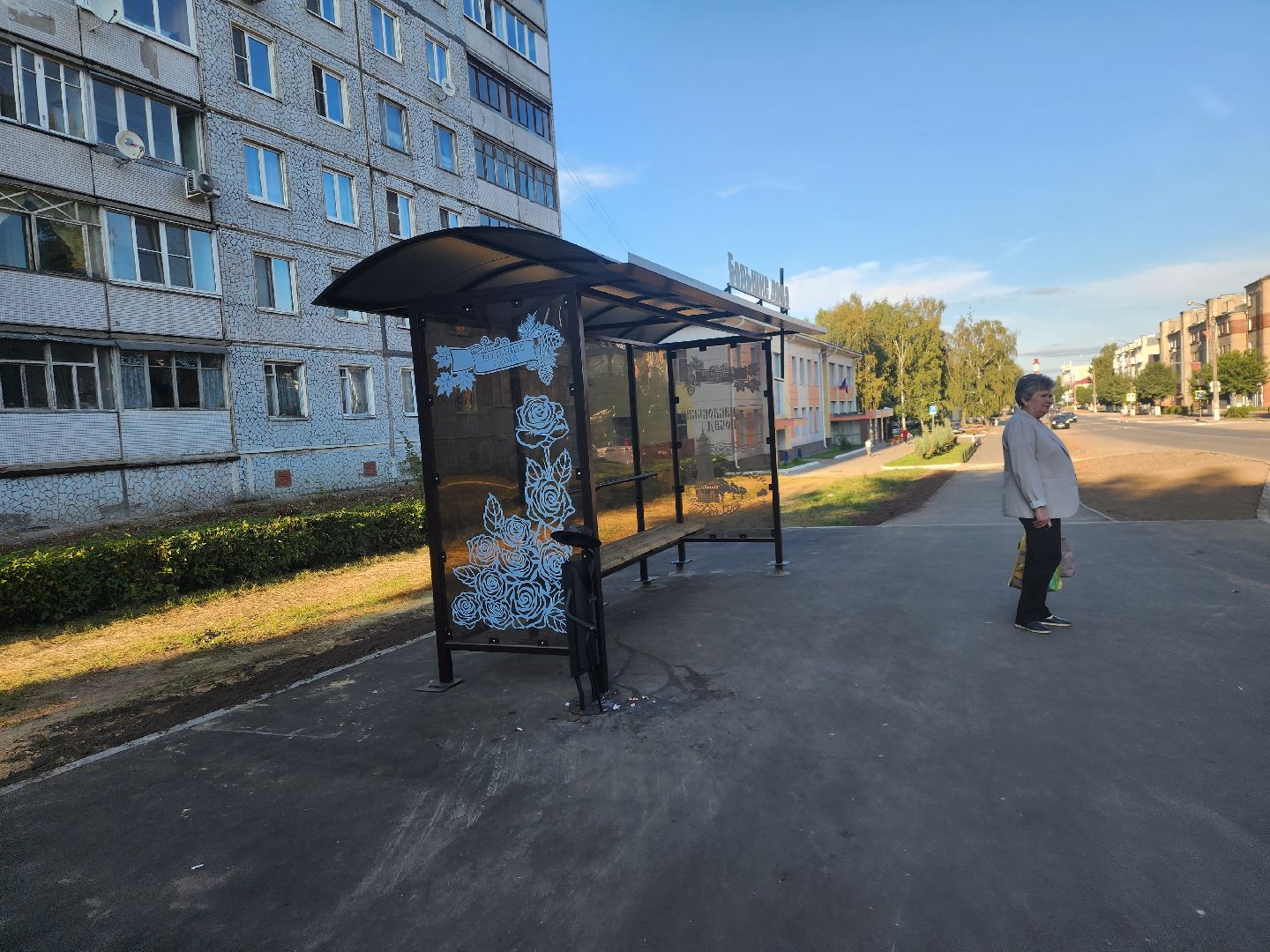 Павловский Посад, городской округ Павловский Посад, люди, остановка, транспорт, улица, ремонт