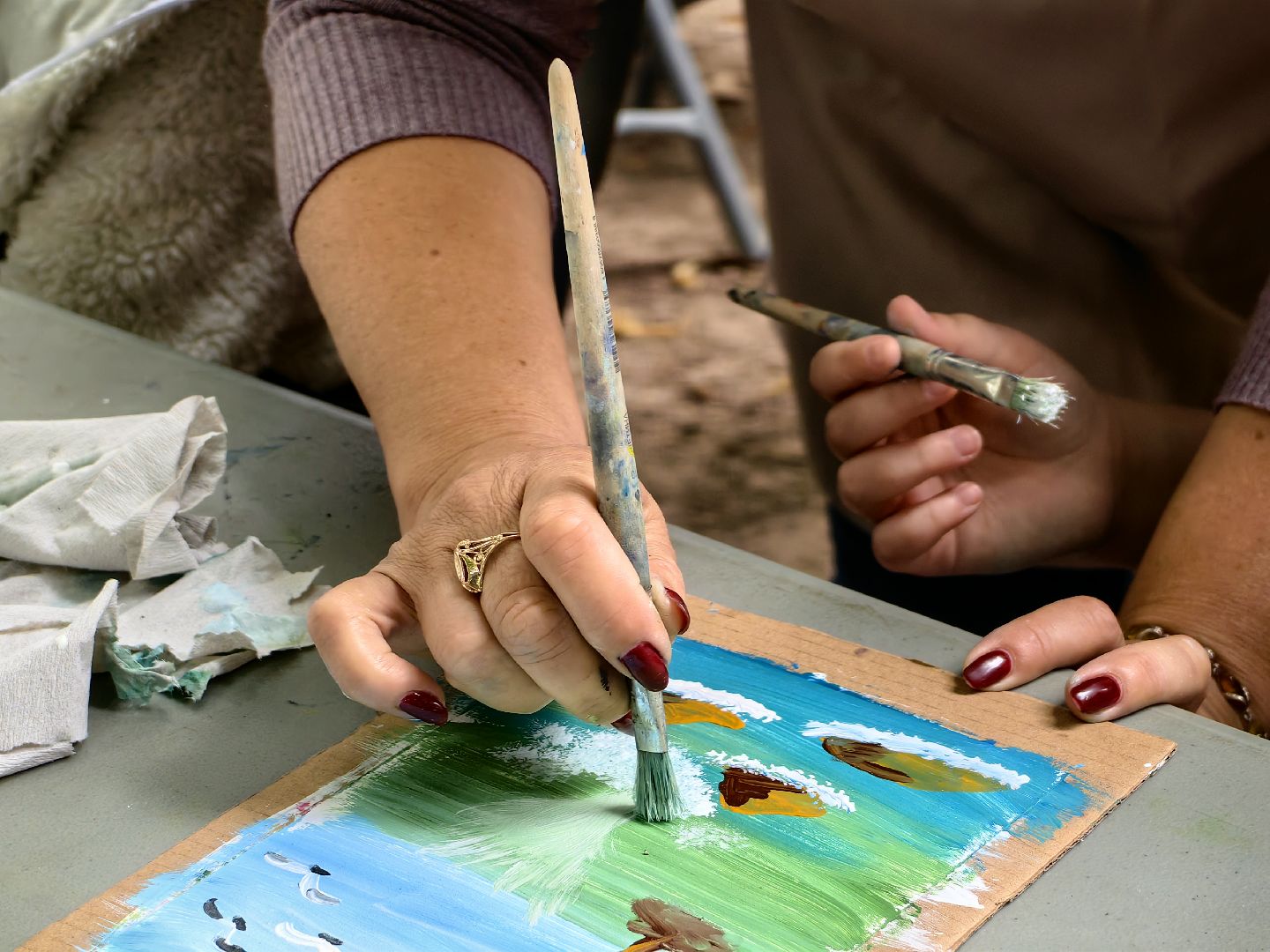 Мастер-класс, рисование, художник, краски, акварель