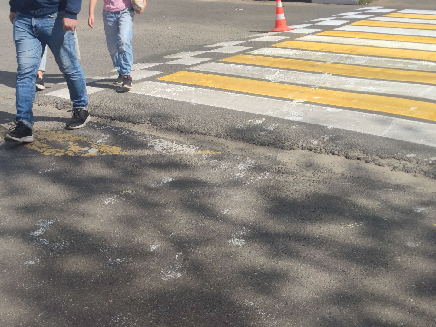 Разметка, дорожные работы, коммунальщики, Дубна