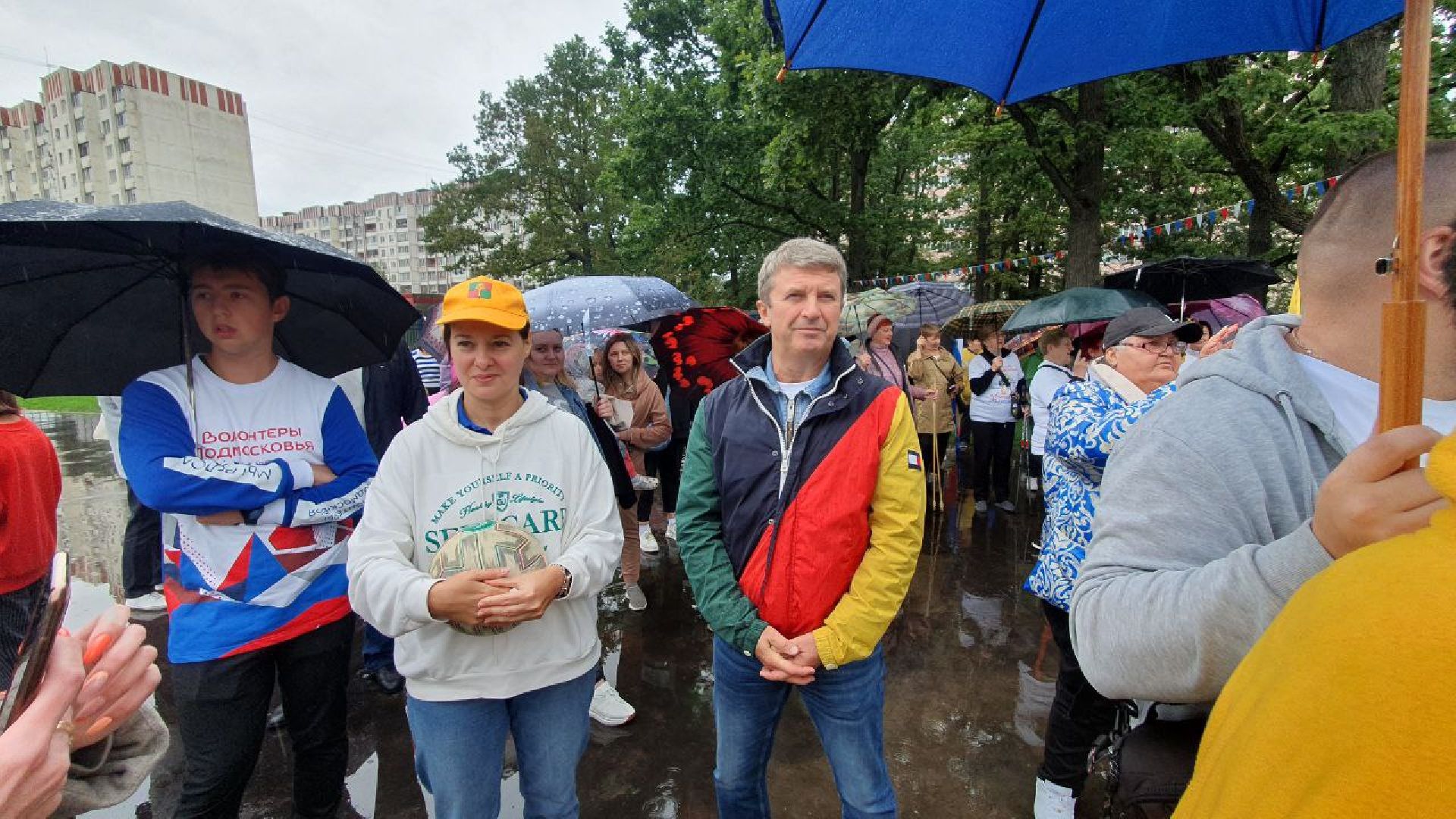 Открытие спортивной площадки, лесопарк Дубки, Калининец