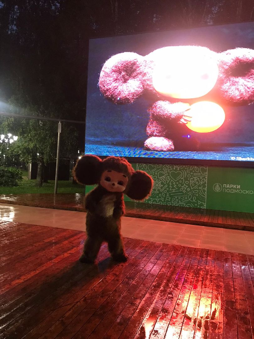 Ночь кино в Подмосковье, кино в парке, фильм Чебурашка, наро-фоминская областная больница,