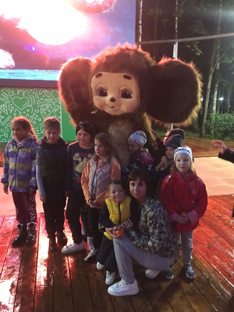 Ночь кино в Подмосковье, кино в парке, фильм Чебурашка, наро-фоминская областная больница,