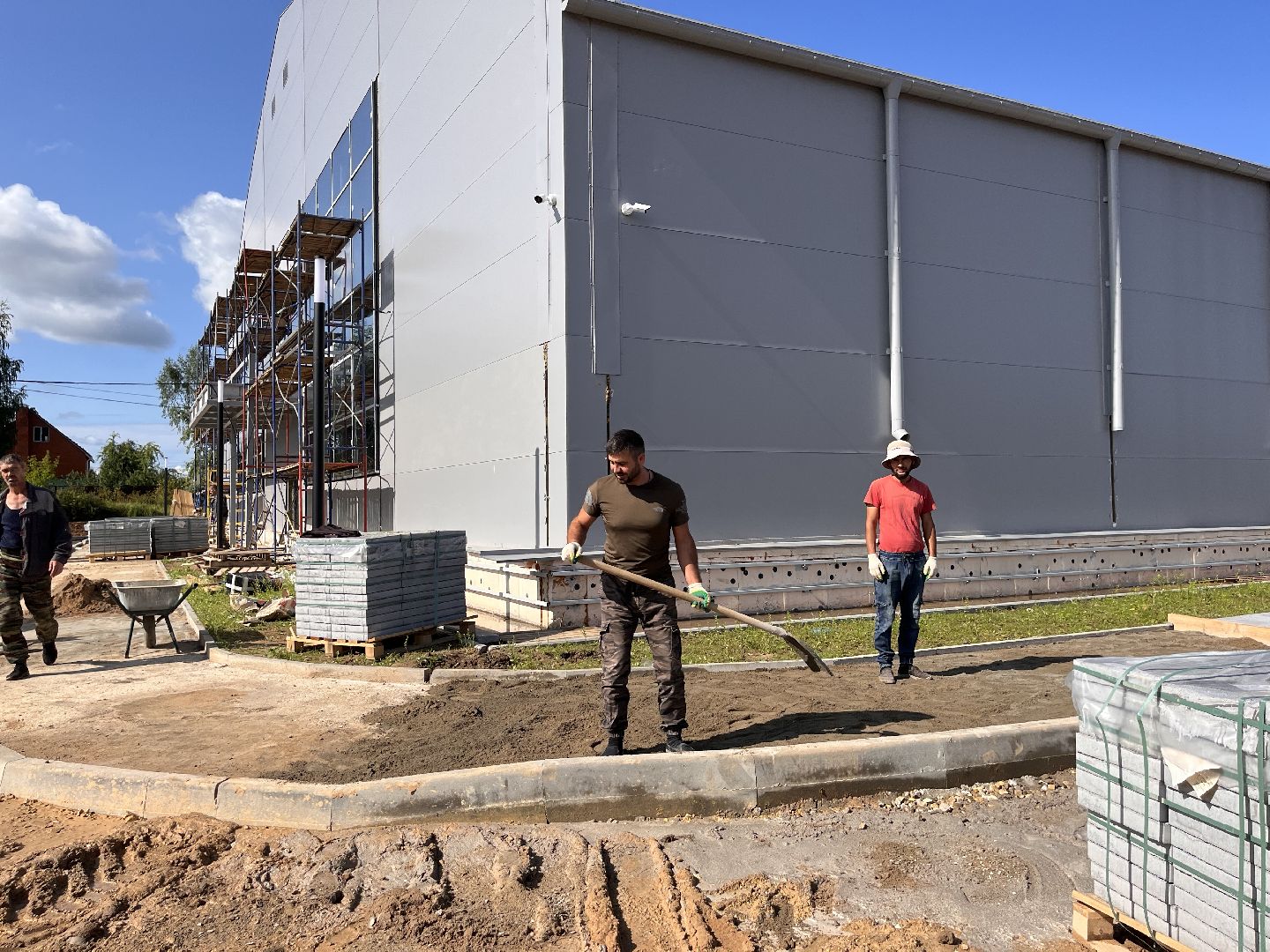 Шаховская, строительство, Теннисный корт,