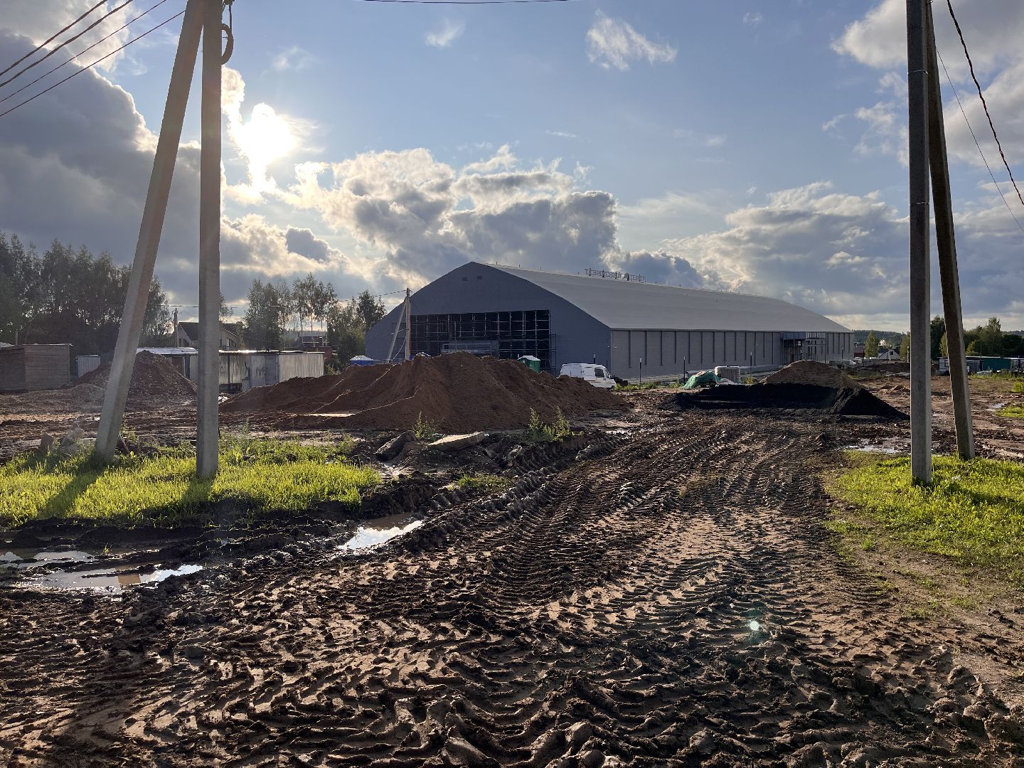 Шаховская, строительство, Теннисный корт,