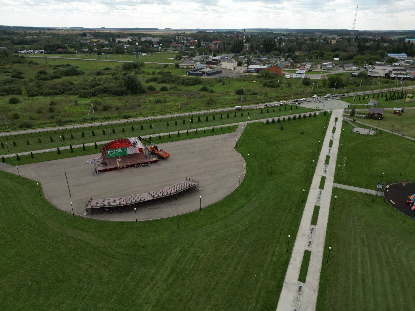 парк, отдых,видео с коптера,