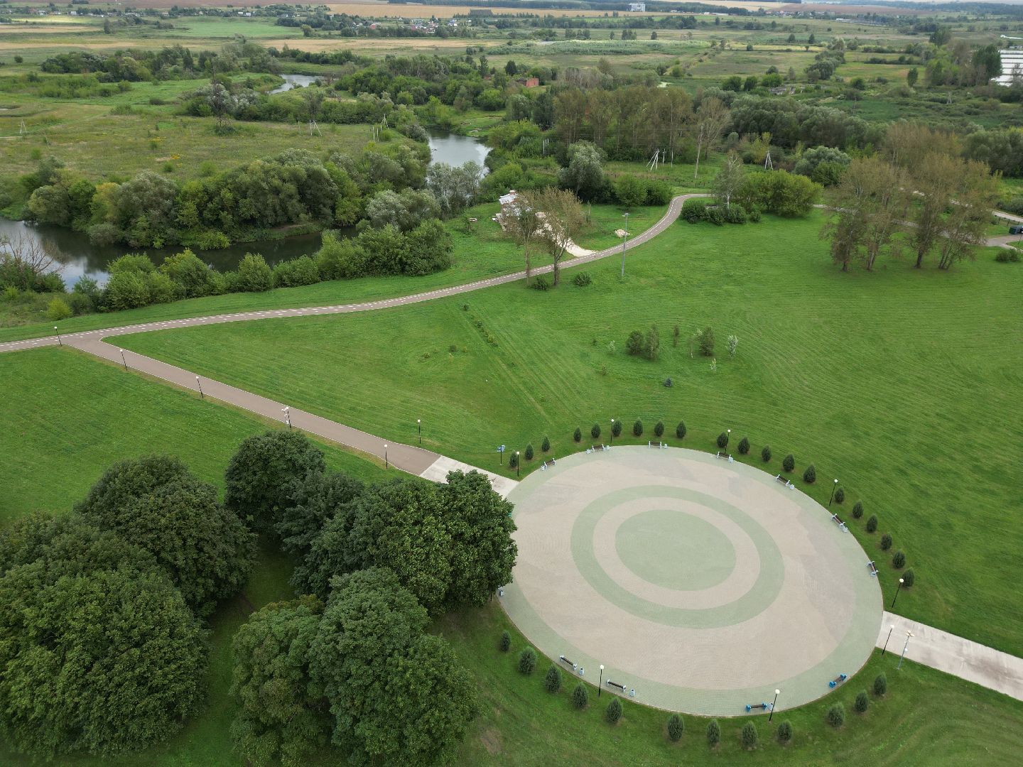 парк, отдых,видео с коптера,