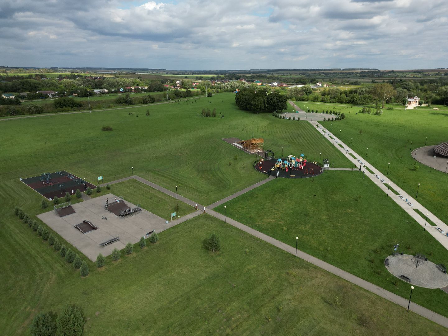 парк, отдых,видео с коптера,
