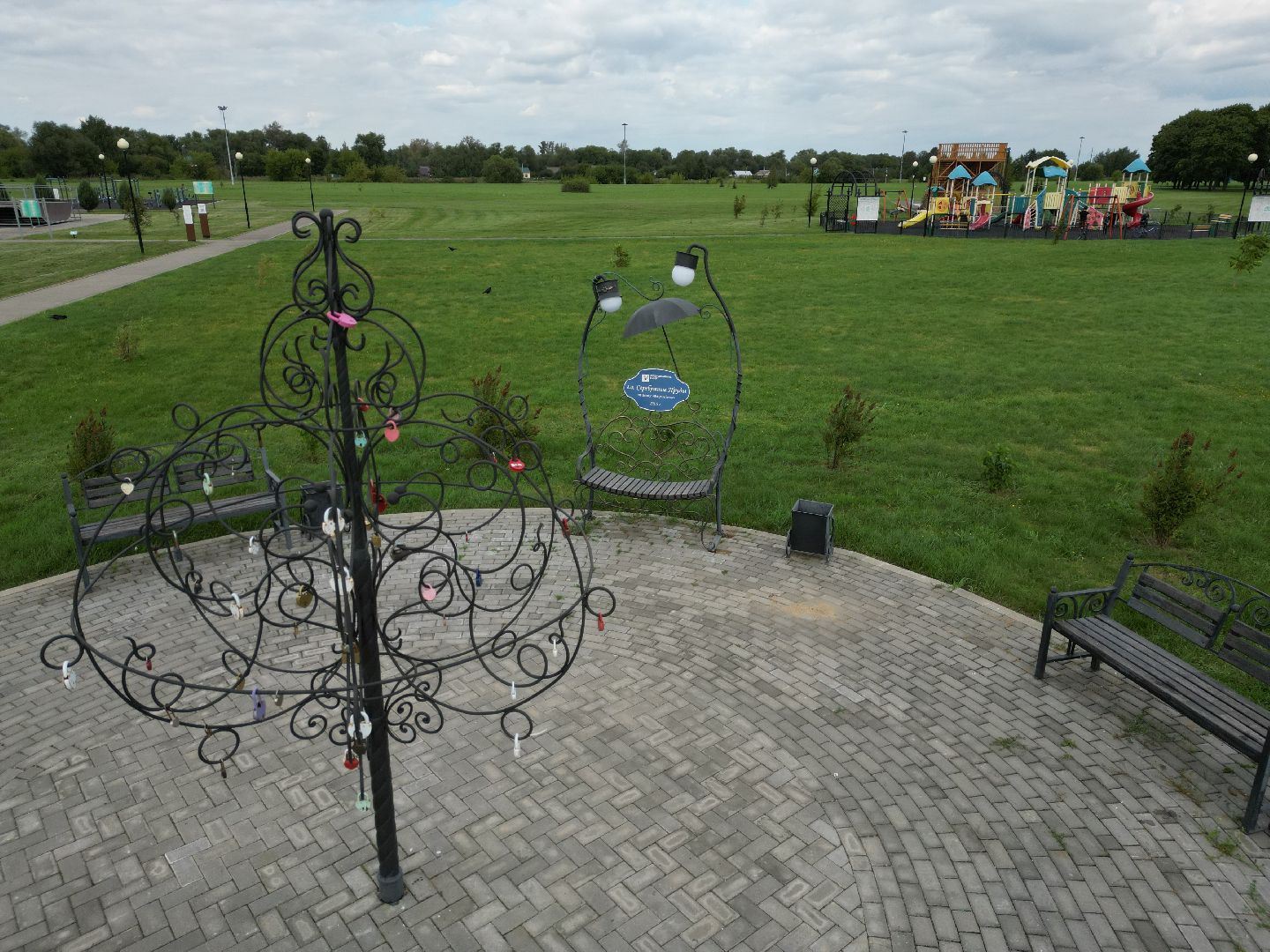 парк, отдых,видео с коптера,