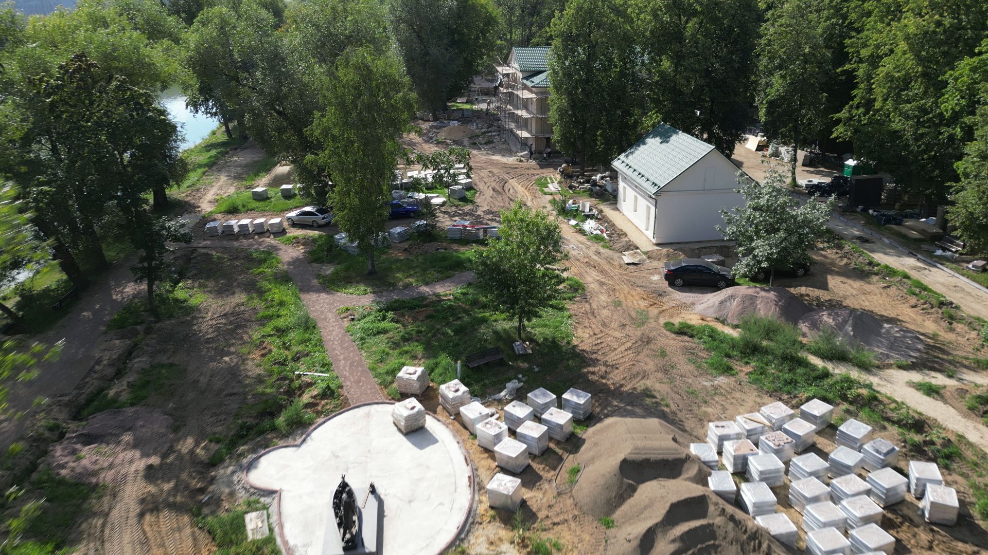 белая дача, котлеьники, усадьба,видео с коптера,