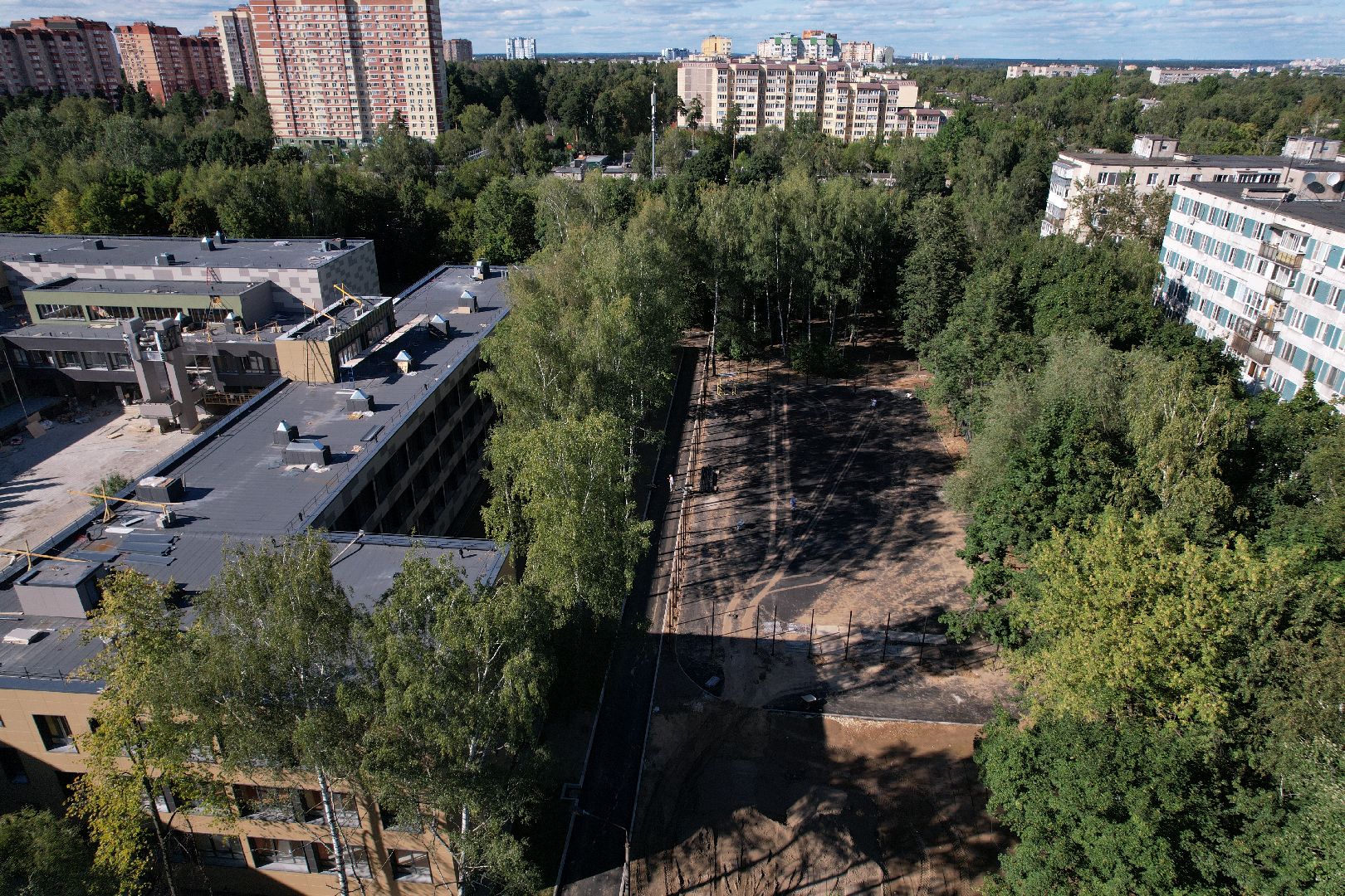 школа, ремонт,видео с коптера,