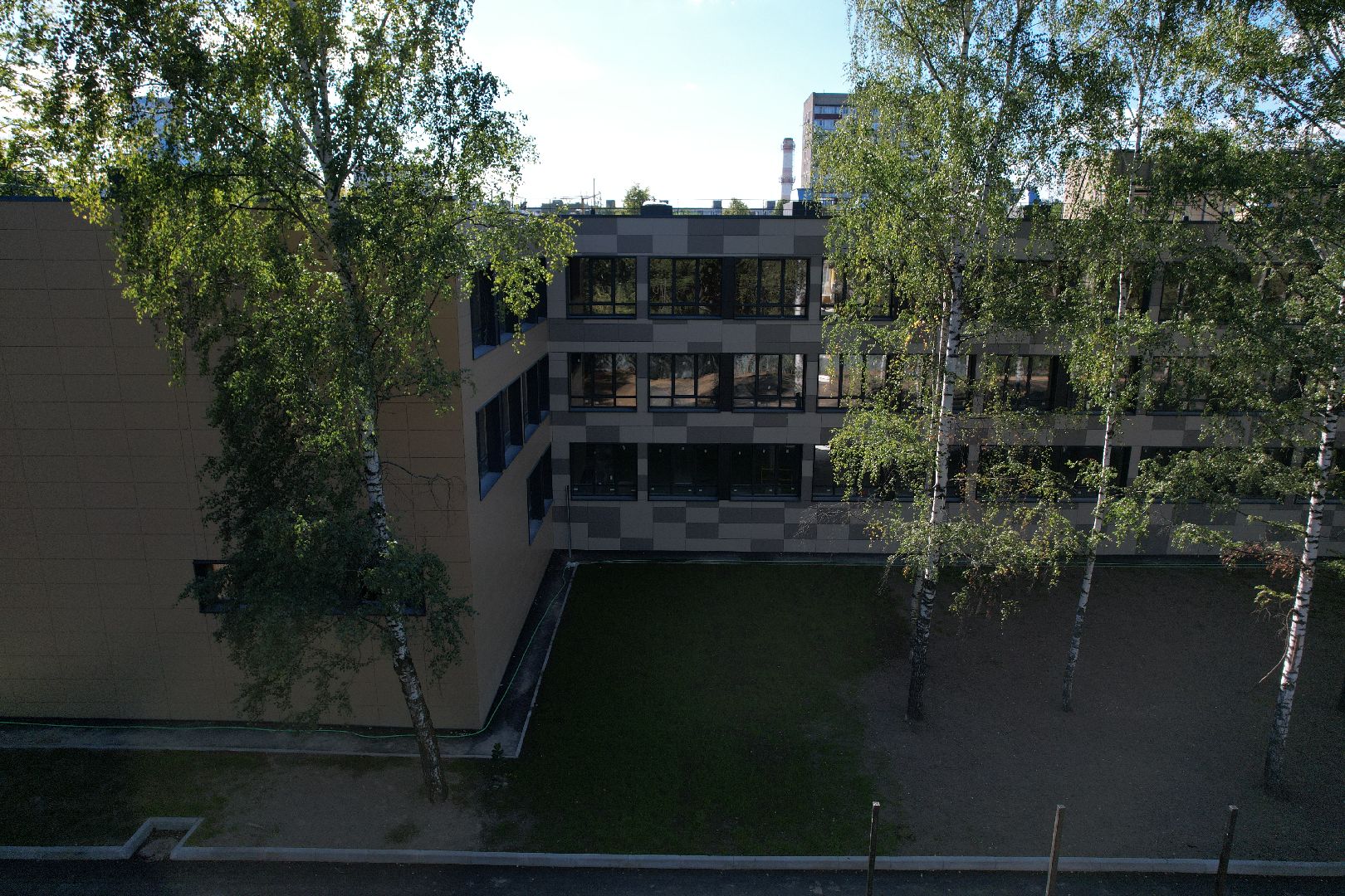 школа, ремонт,видео с коптера,