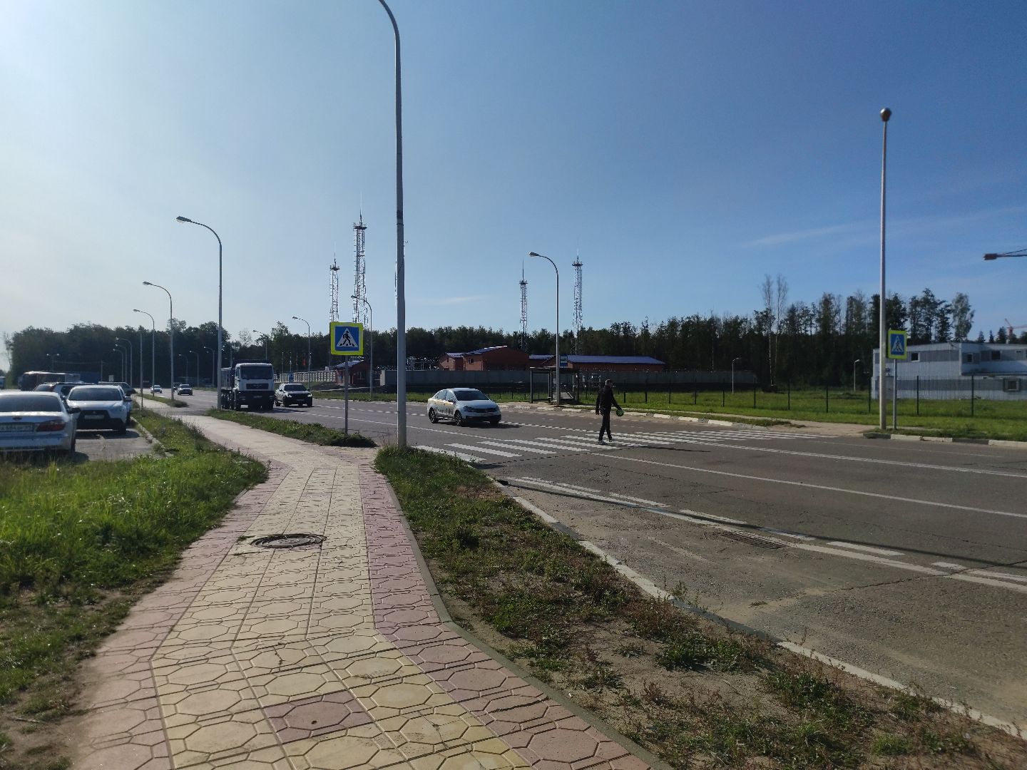 Перемены, переход, дорожное движение, безопасность, Дубна