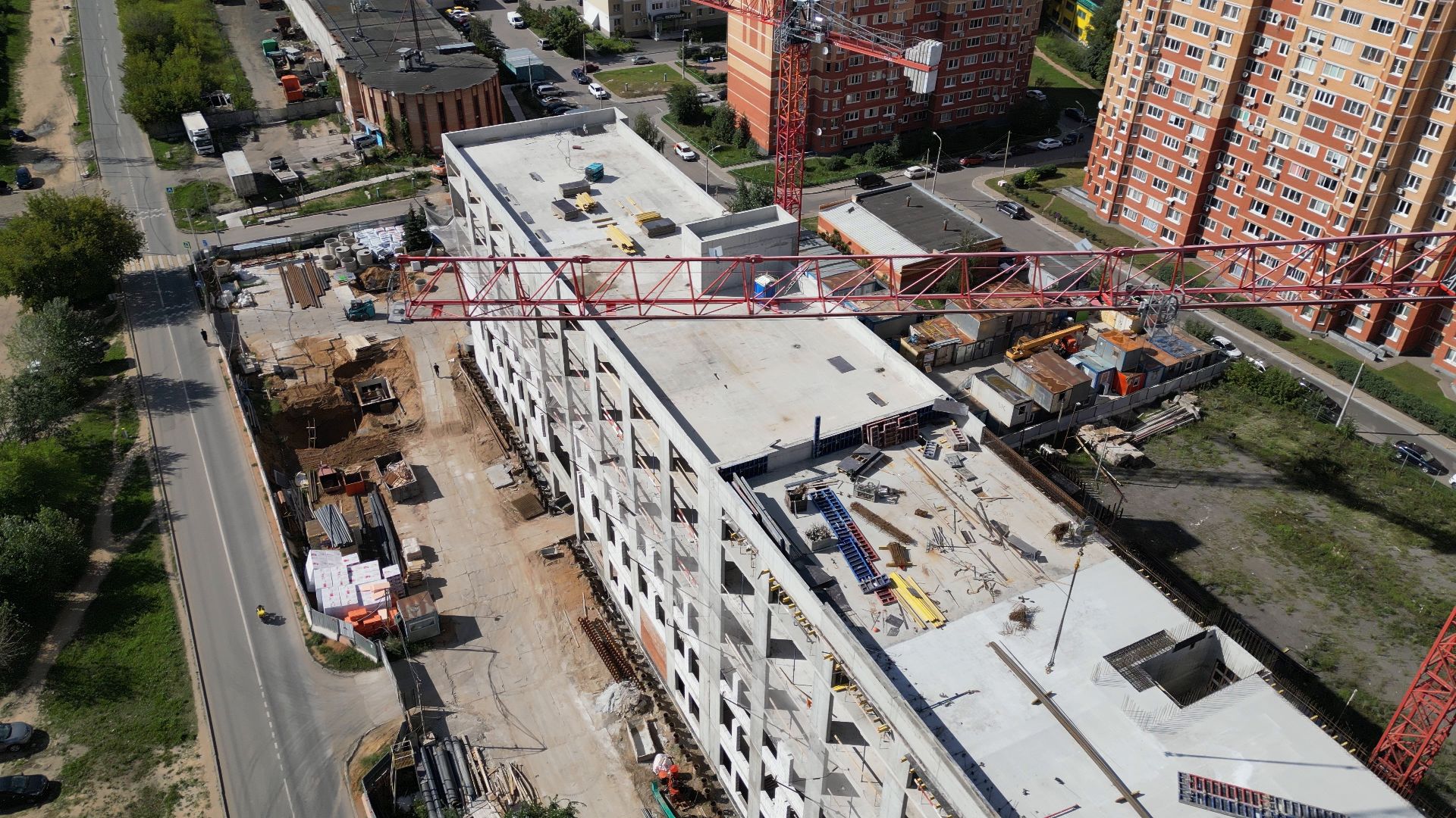 поликлиника, медицина,котельники, видео с коптера,