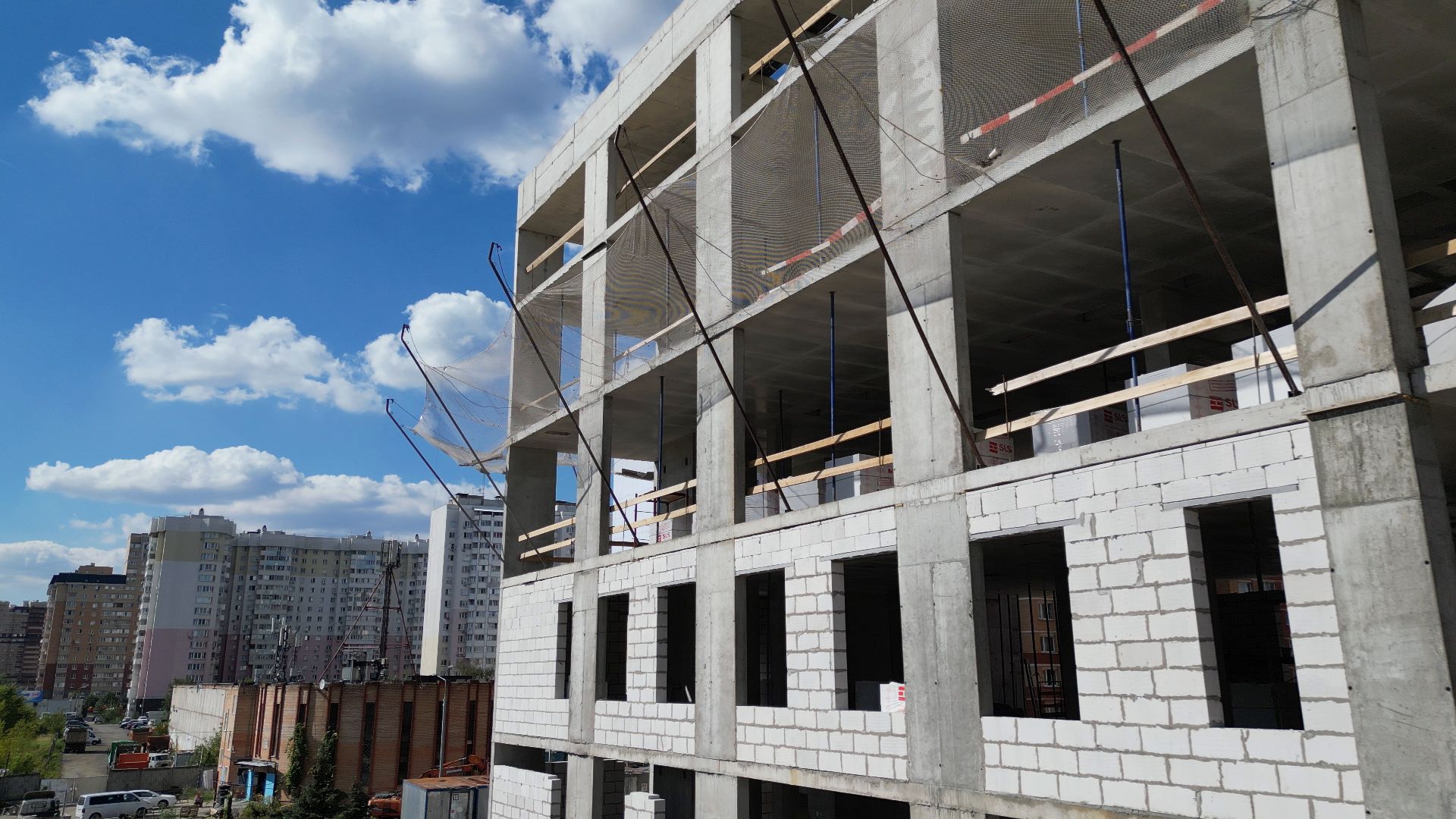 поликлиника, медицина,котельники, видео с коптера,