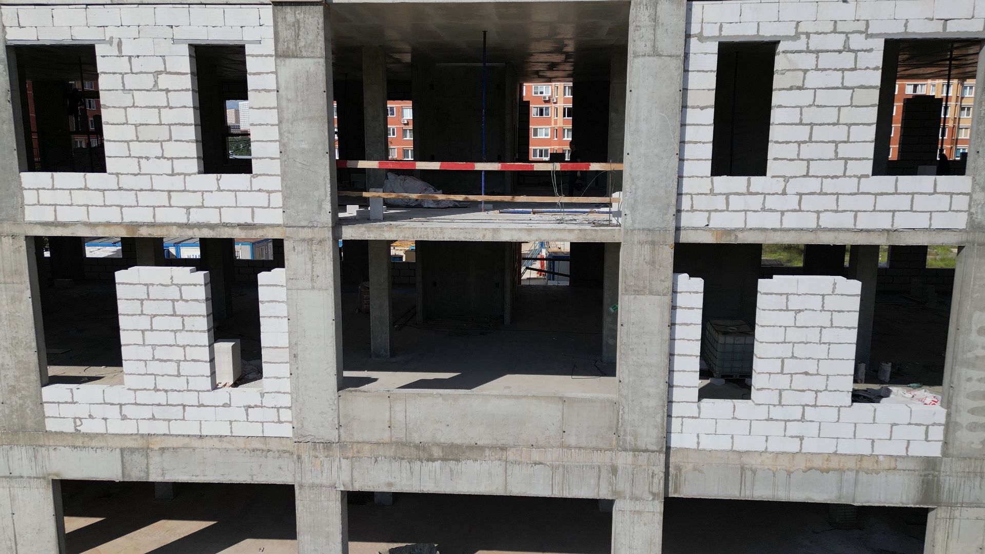 поликлиника, медицина,котельники, видео с коптера,