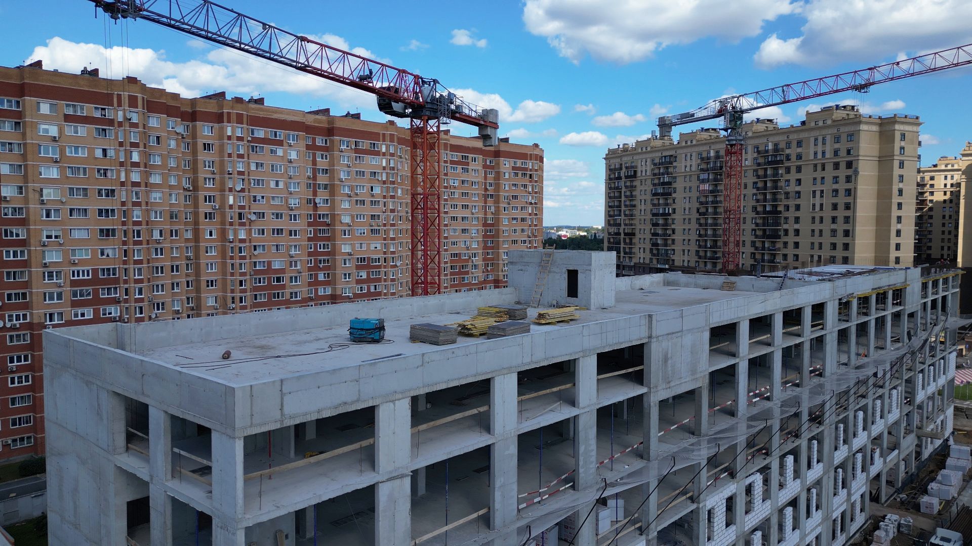 поликлиника, медицина,котельники, видео с коптера,