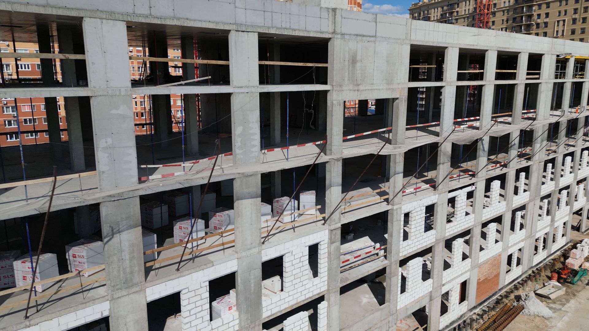 поликлиника, медицина,котельники, видео с коптера,