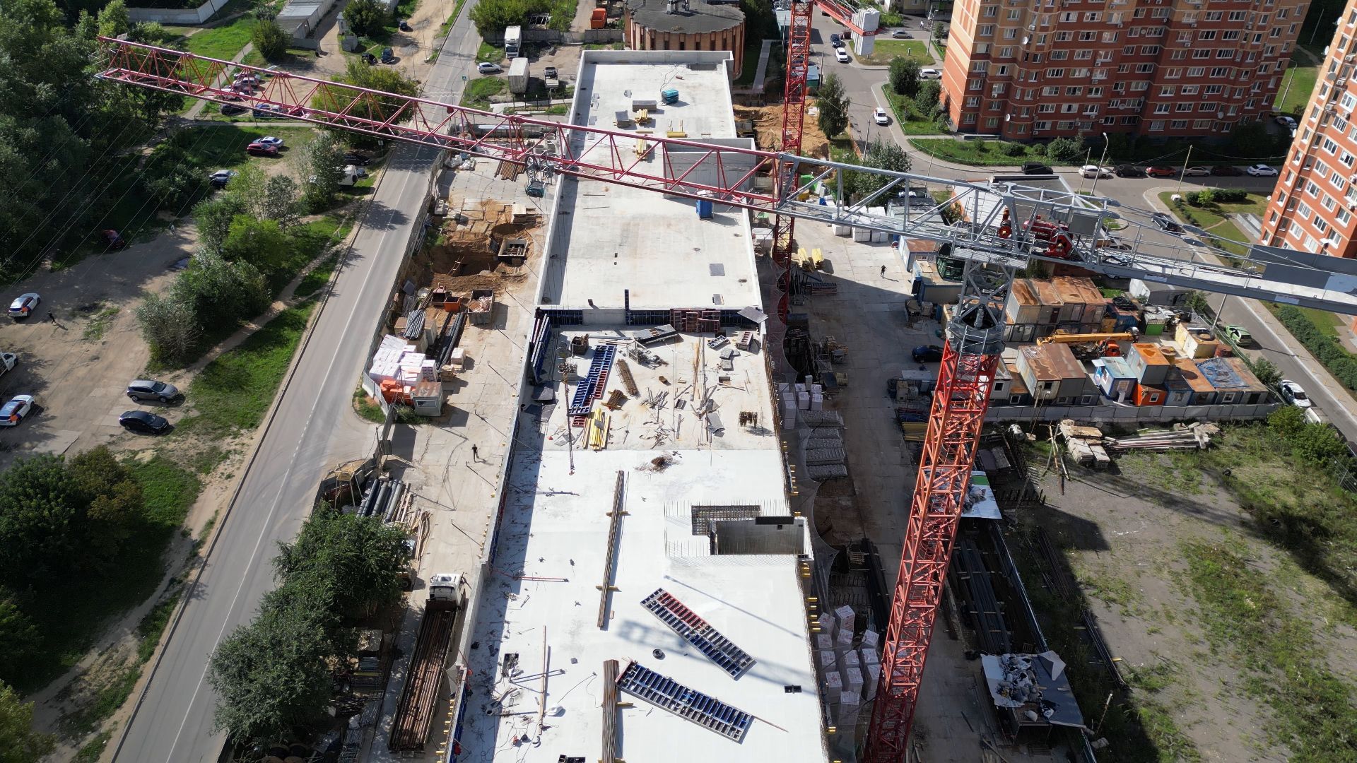 поликлиника, медицина,котельники, видео с коптера,