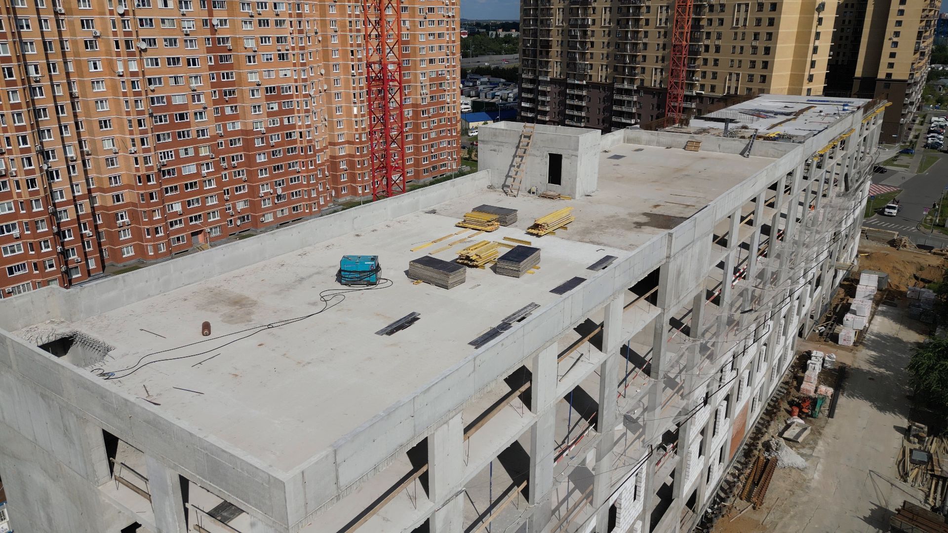 поликлиника, медицина,котельники, видео с коптера,