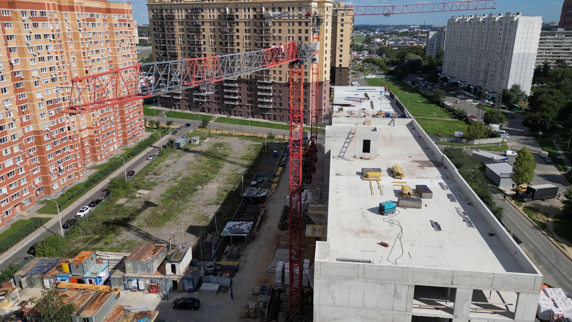 поликлиника, медицина,котельники, видео с коптера,