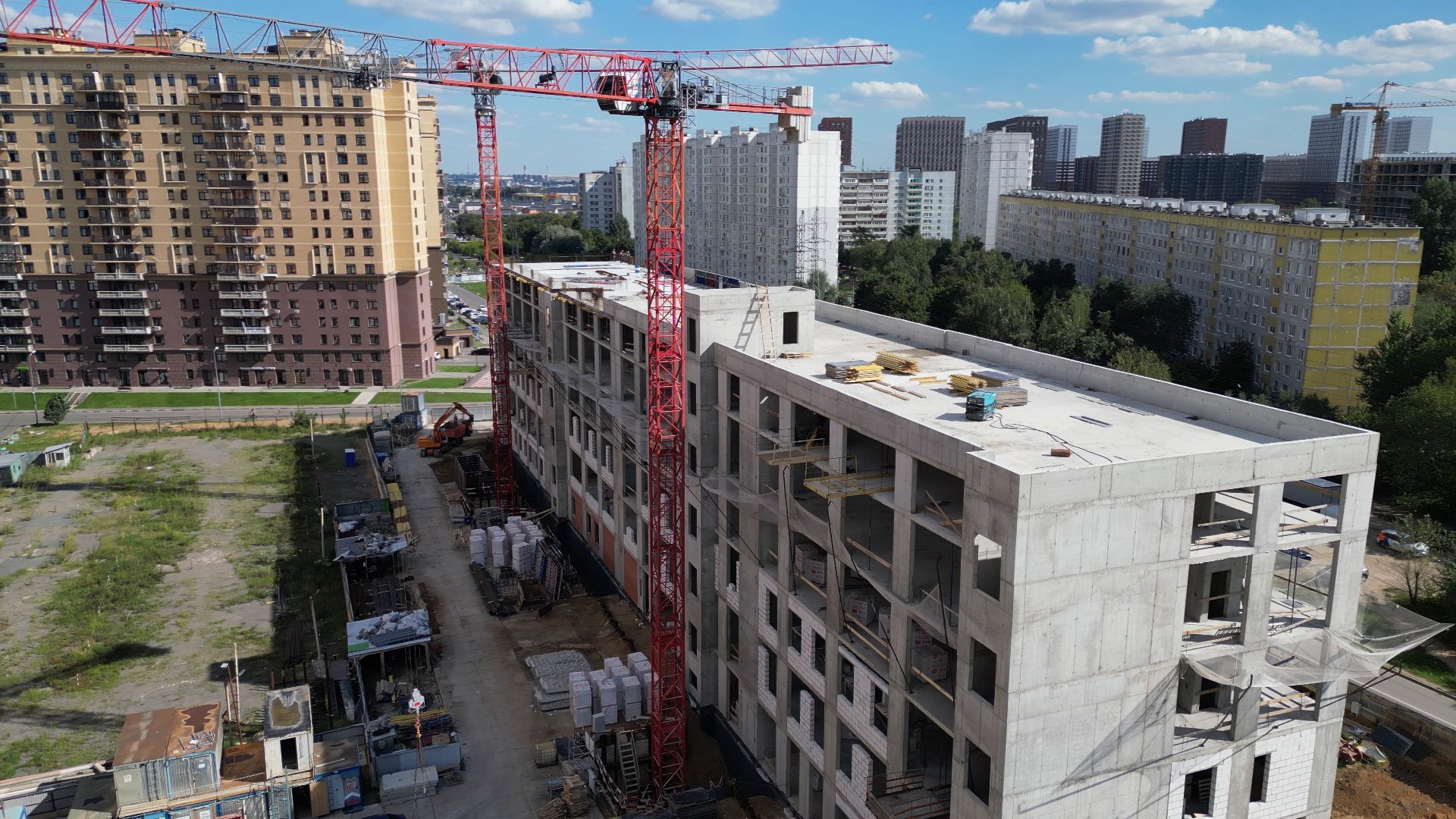 поликлиника, медицина,котельники, видео с коптера,