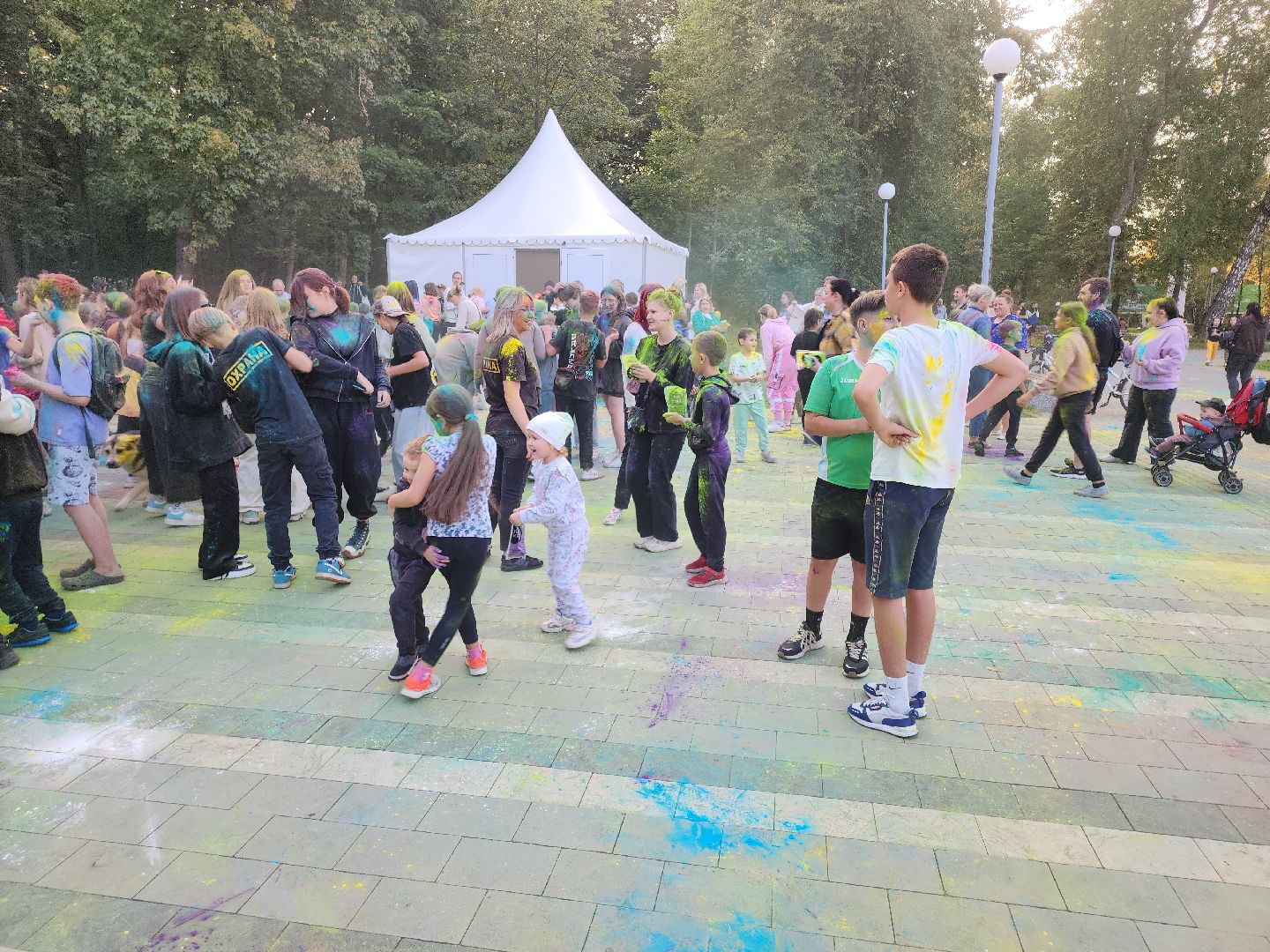 Кашира, фестиваль красок Холи, парк, праздник, дети