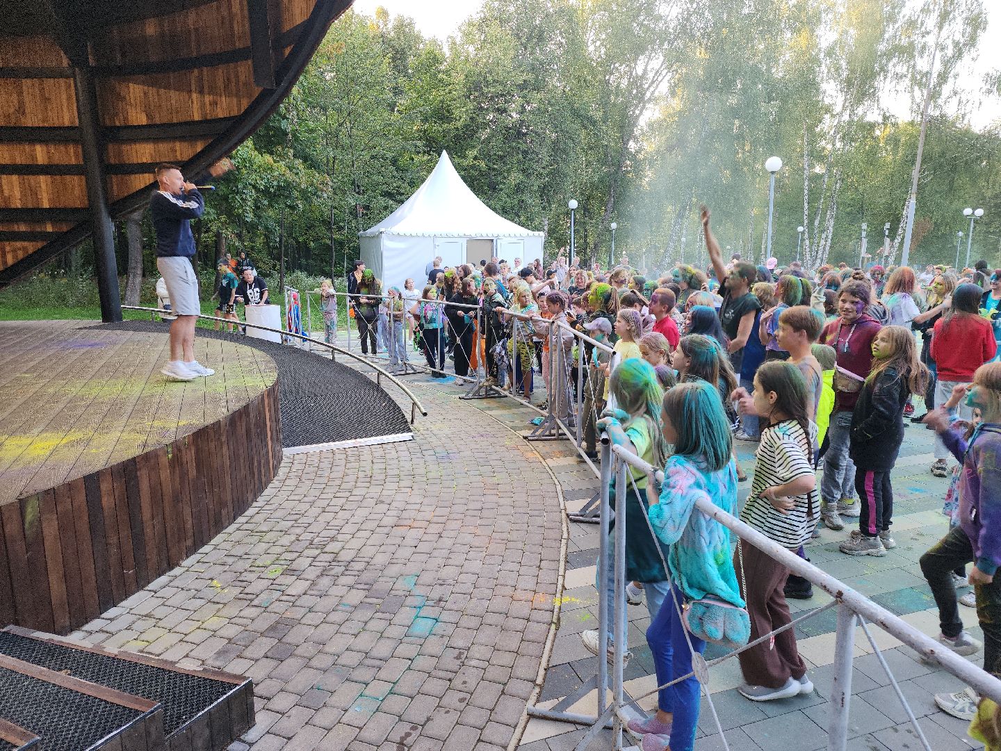 Кашира, фестиваль красок Холи, парк, праздник, дети