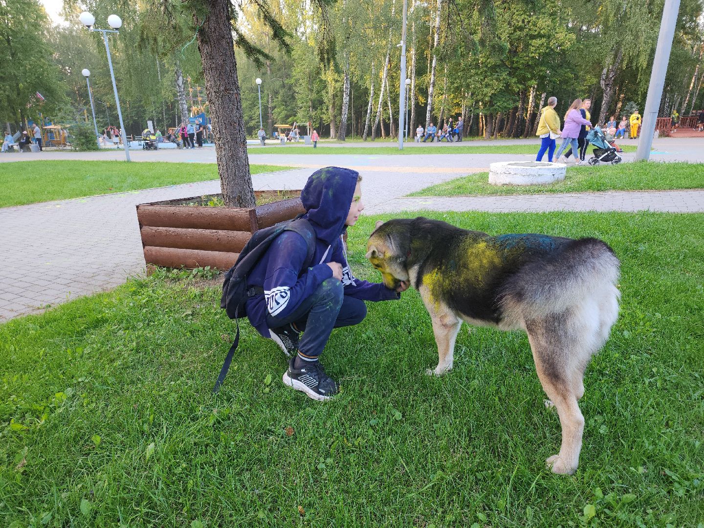 Кашира, фестиваль красок Холи, парк, праздник, дети