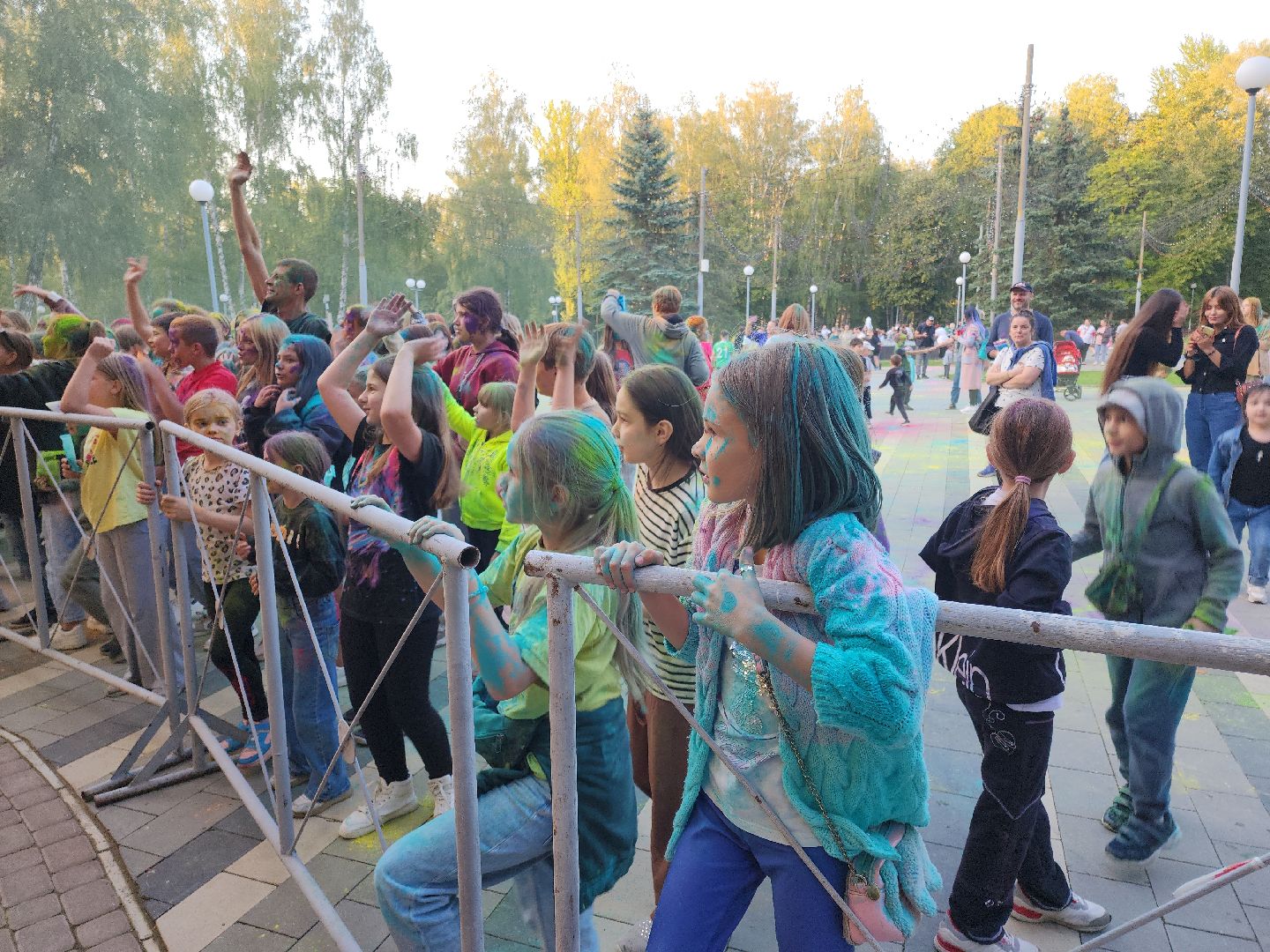 Кашира, фестиваль красок Холи, парк, праздник, дети