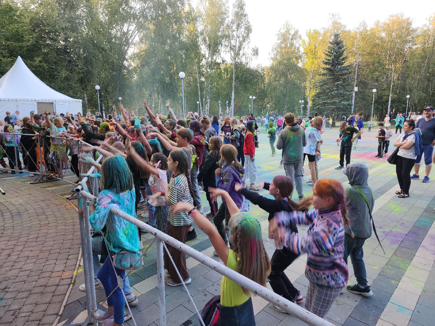 Кашира, фестиваль красок Холи, парк, праздник, дети